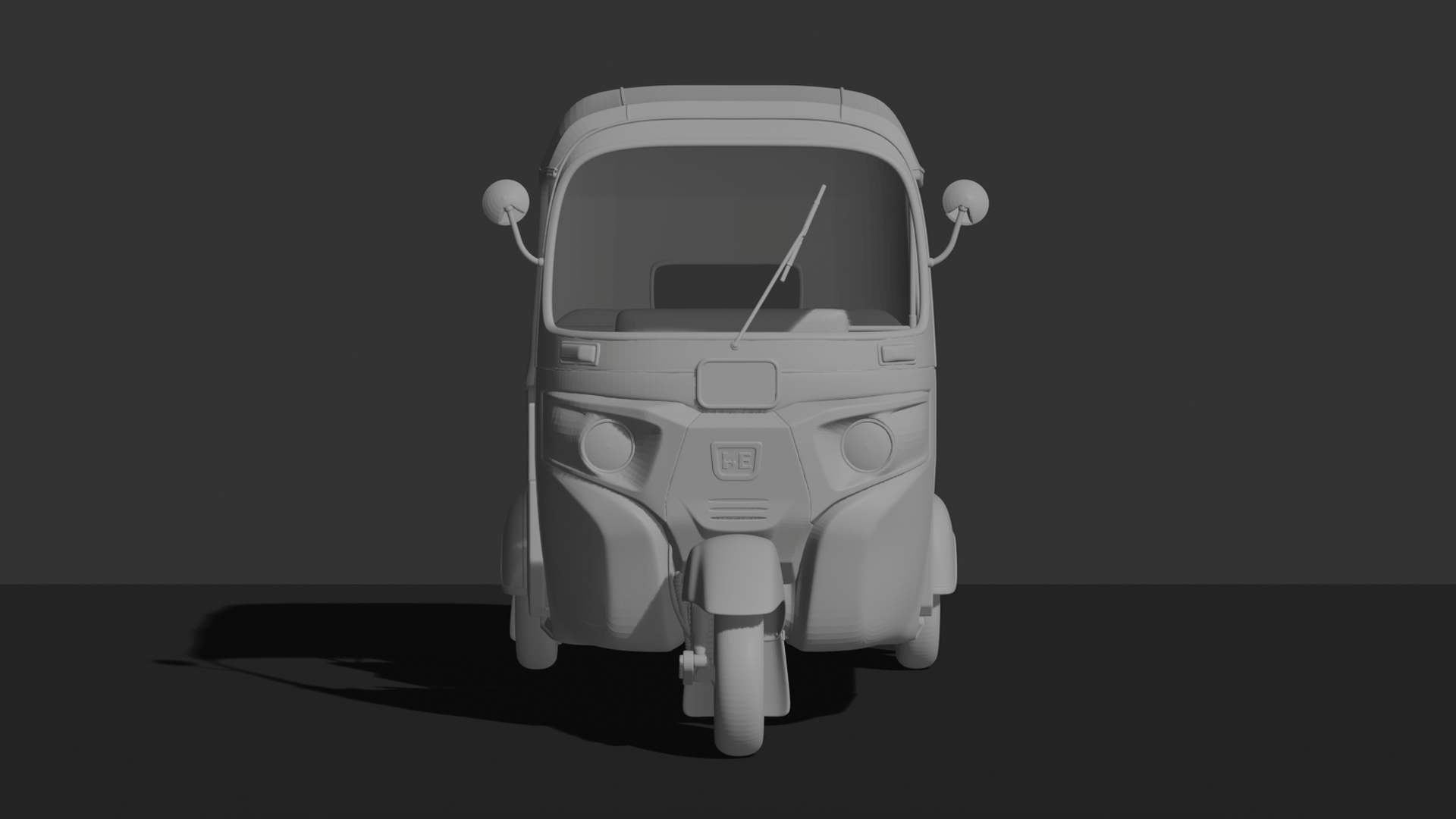 Bajaj RE Auto Rickshaw Tuk-Tuk STL 3D Print Model