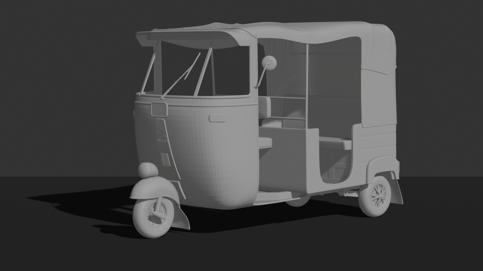 Bajaj RE Auto Rickshaw STL 3D Print Model