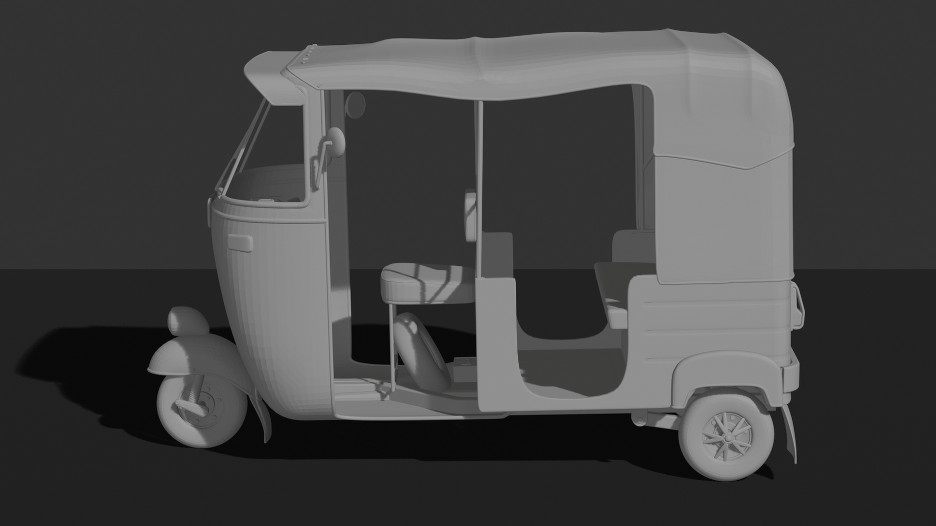 Bajaj RE Auto Rickshaw STL 3D Print Model
