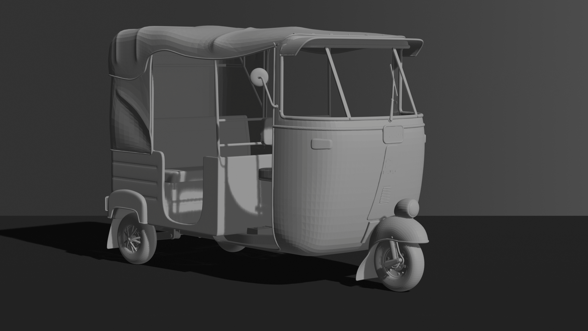 Bajaj RE Auto Rickshaw STL 3D Print Model