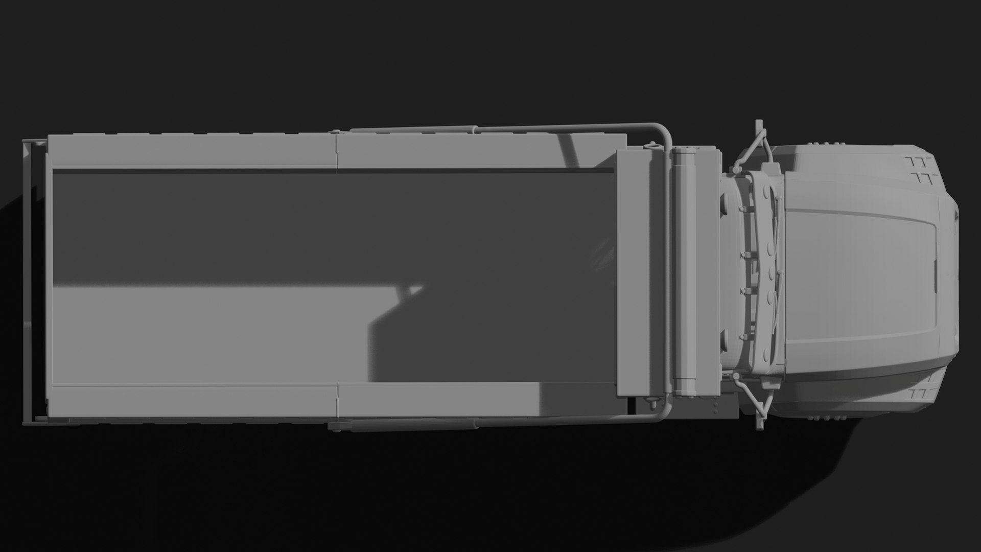 Caterpillar CT660 Dump Truck STL 3D Print Model