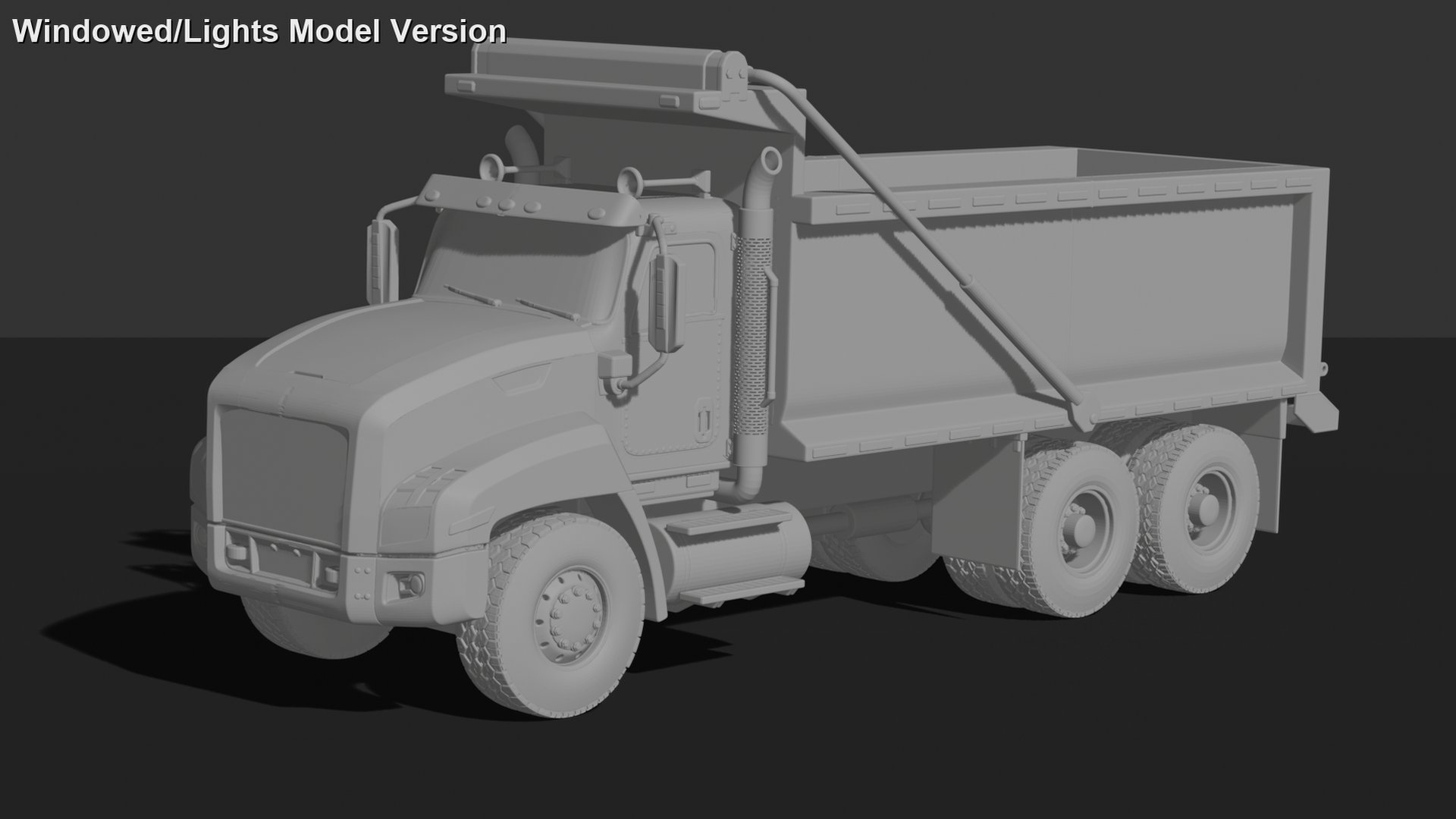 Caterpillar CT660 Dump Truck STL 3D Print Model