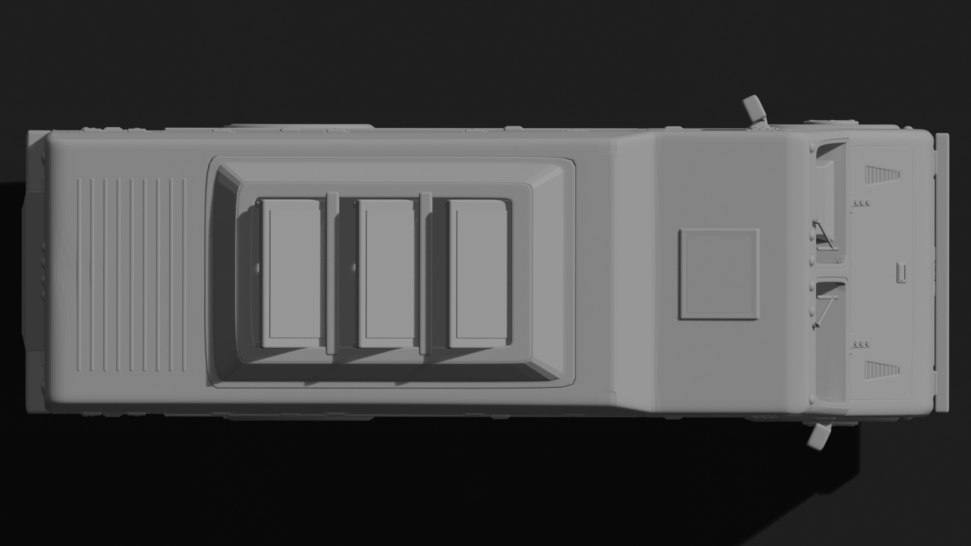 GMC Step Van Food Truck STL 3D Print Model