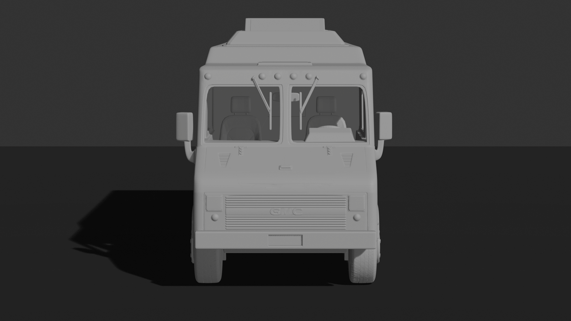 GMC Step Van Food Truck STL 3D Print Model