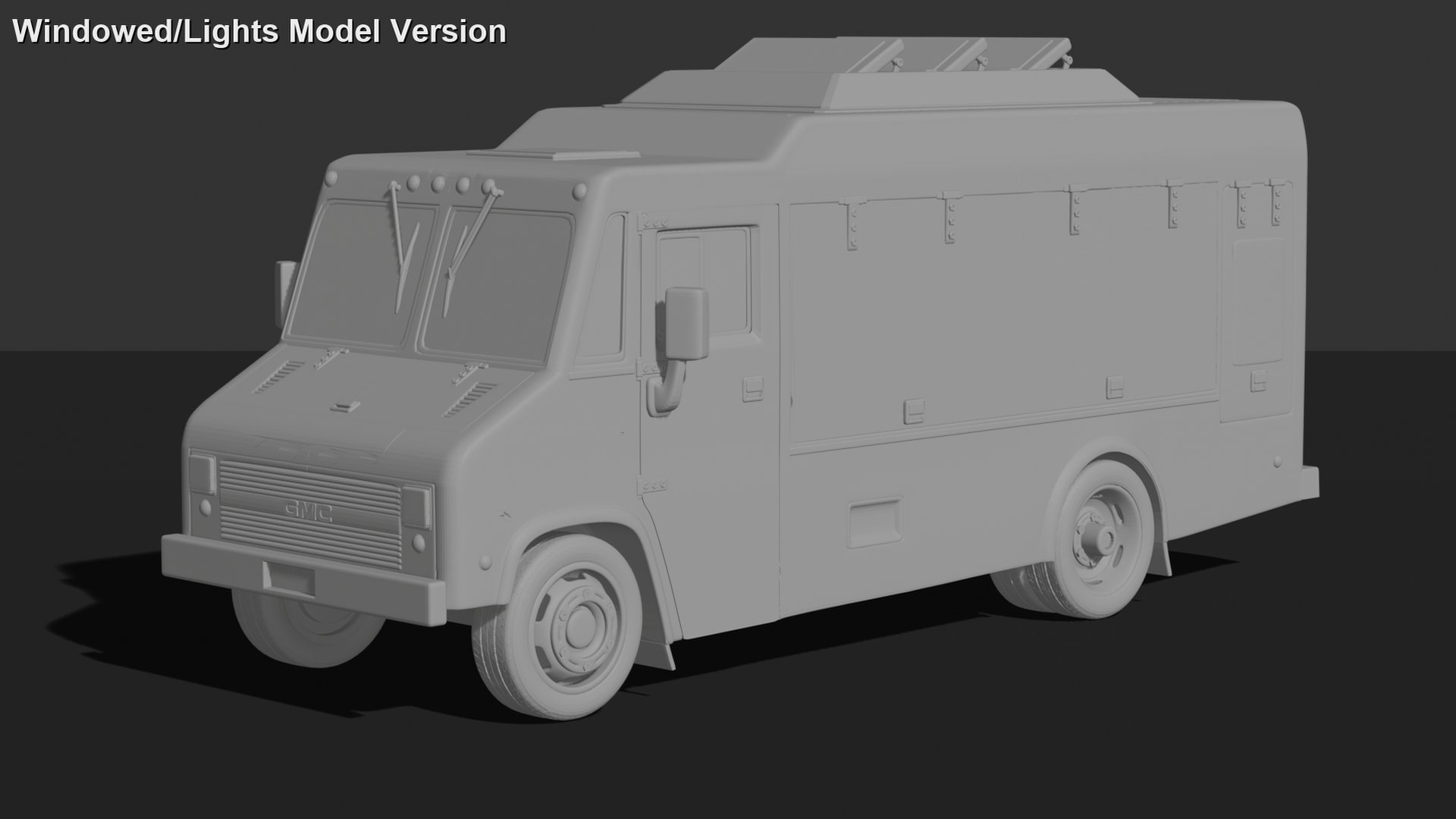 GMC Step Van Food Truck STL 3D Print Model