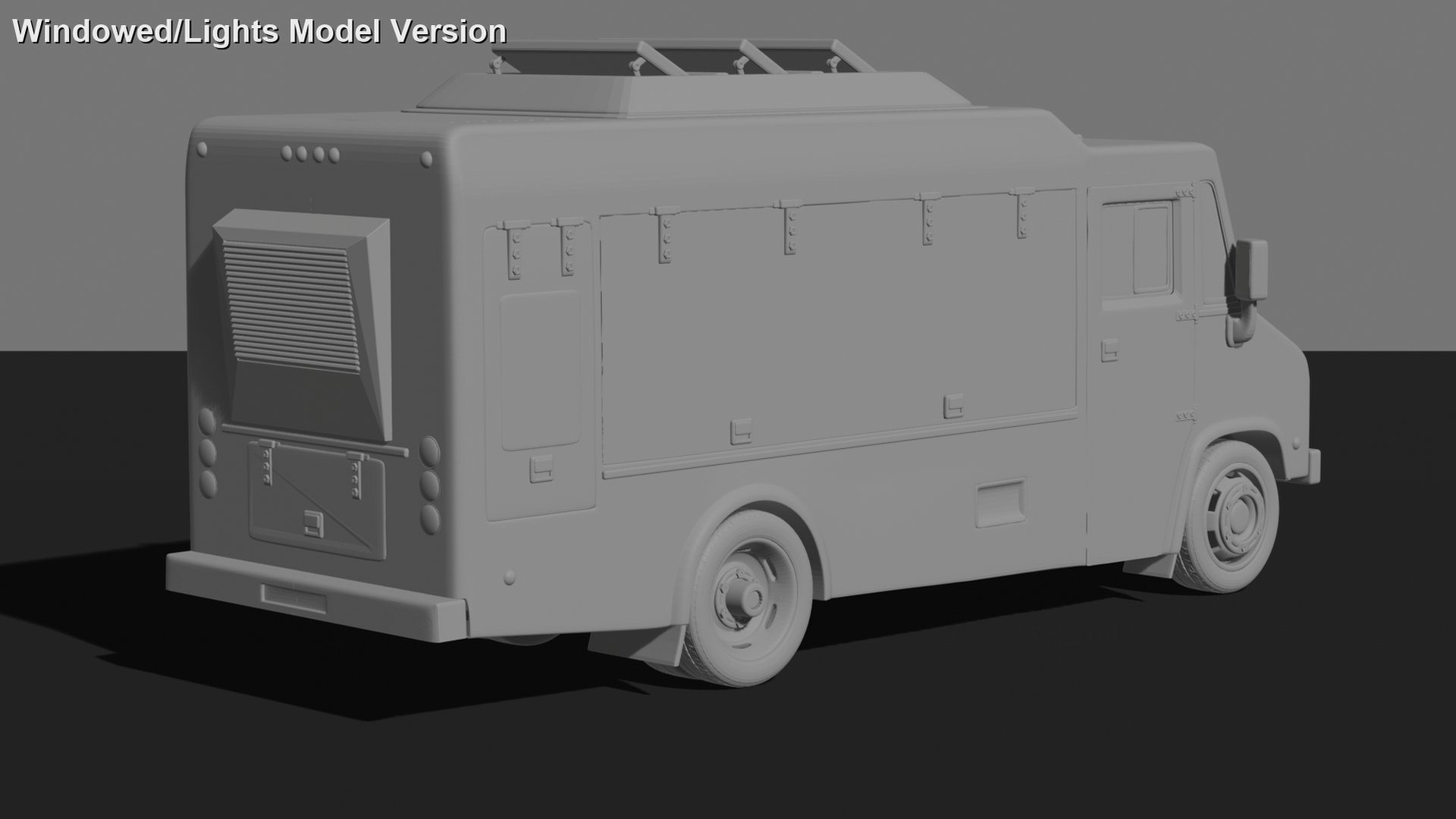 GMC Step Van Food Truck STL 3D Print Model