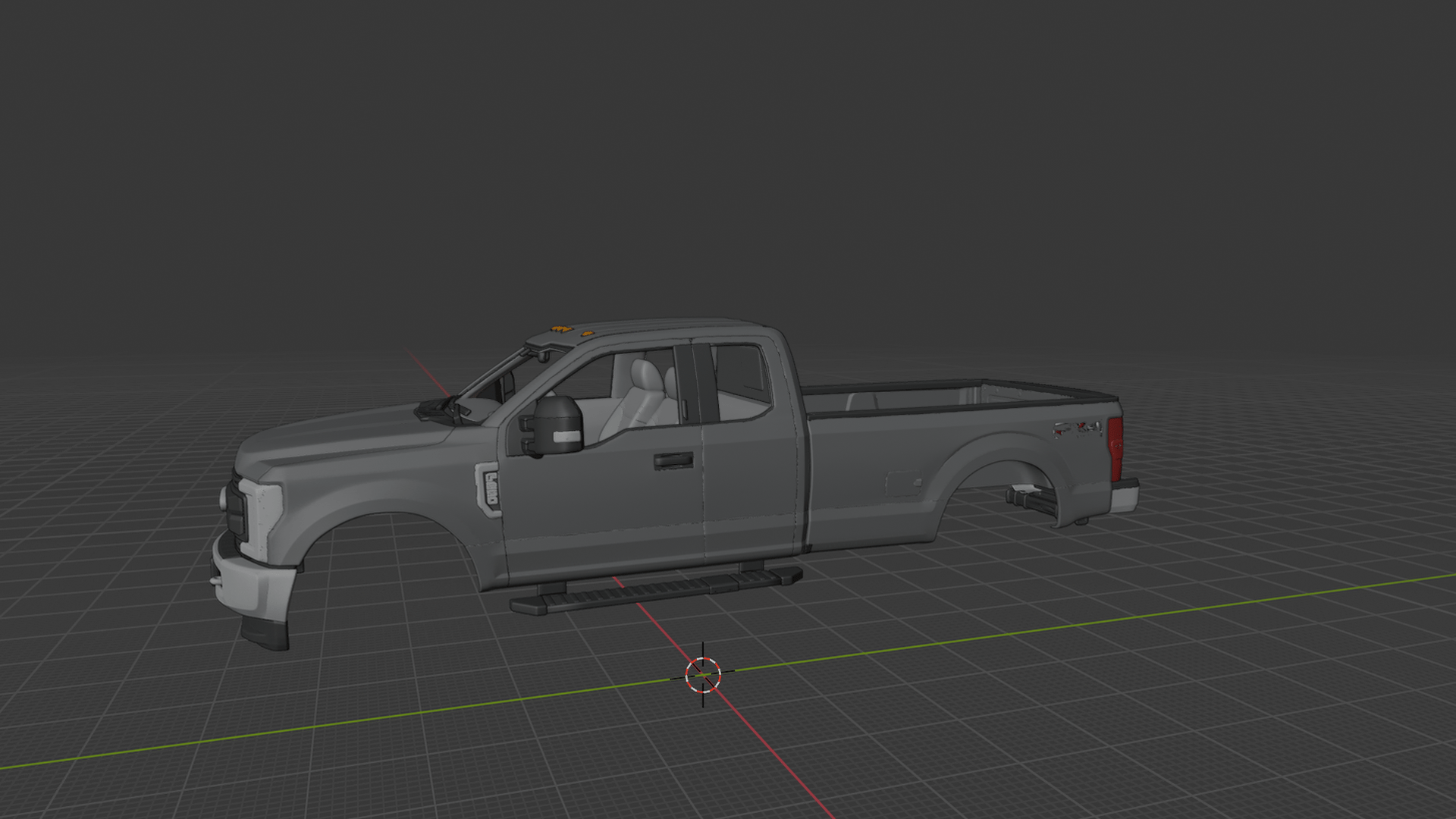 Ford F-250 Super Duty XLT STL 3D Print Model