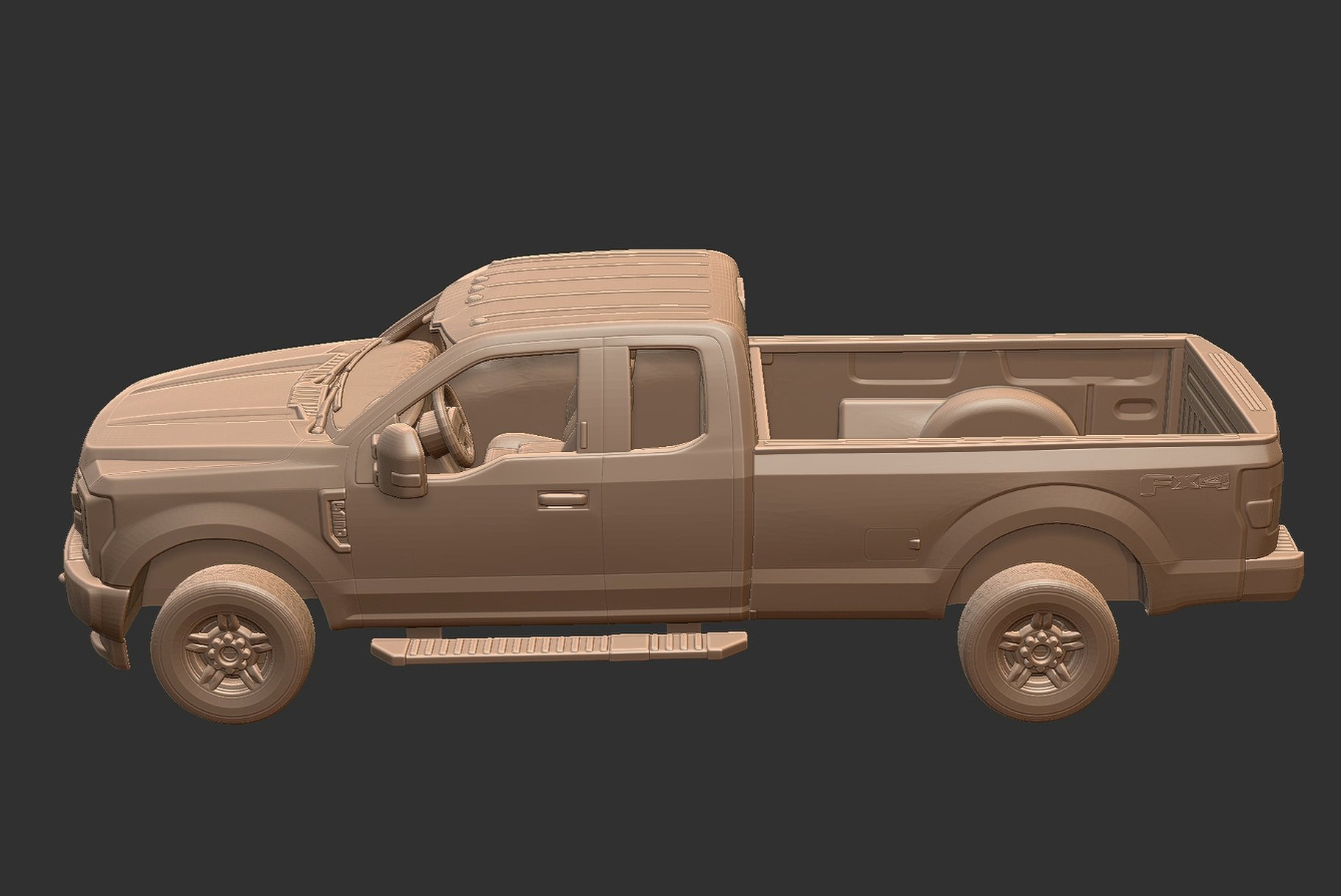 Ford F-250 Super Duty XLT STL 3D Print Model