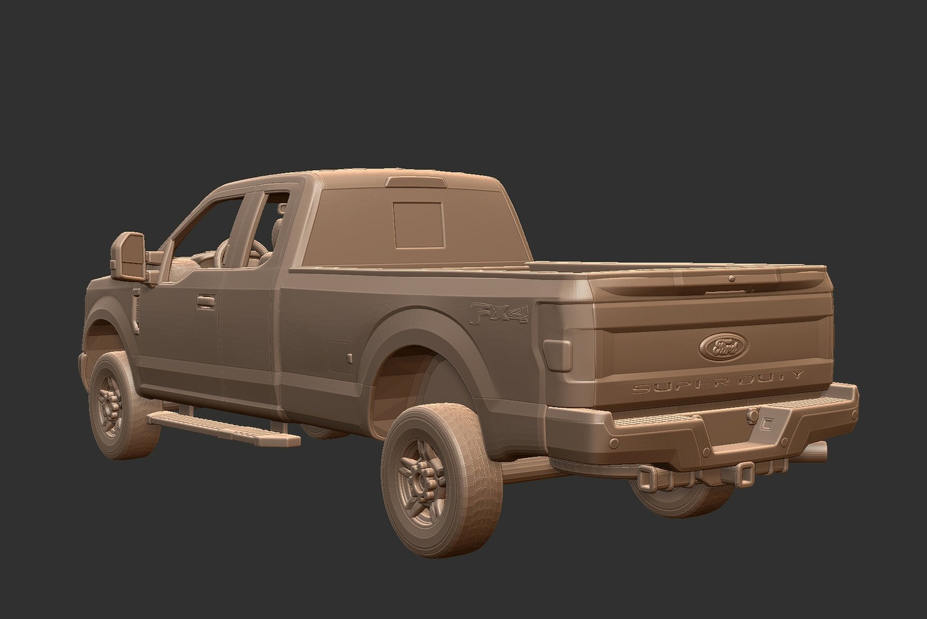 Ford F-250 Super Duty XLT STL 3D Print Model