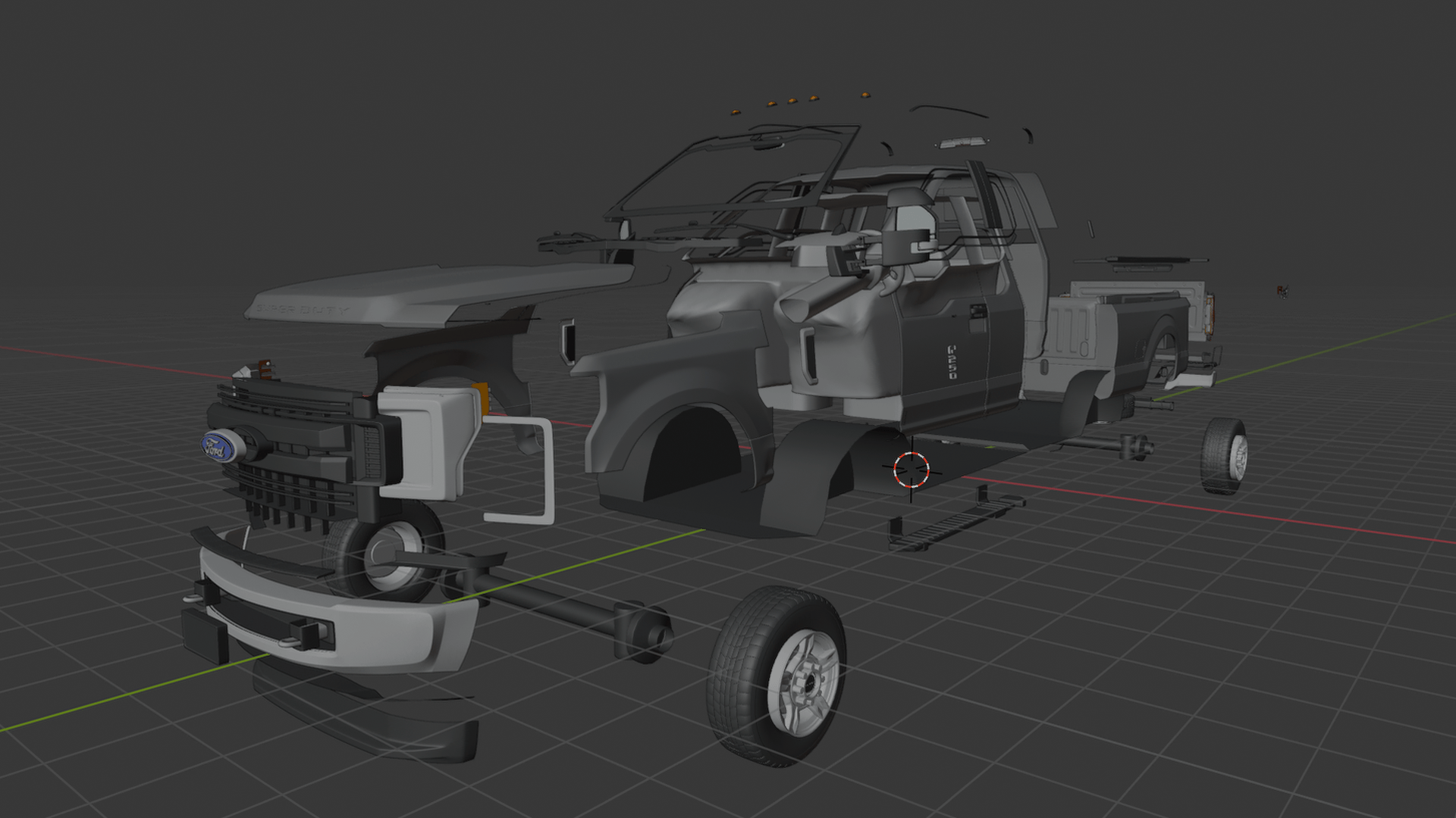 Ford F-250 Super Duty XLT STL 3D Print Model