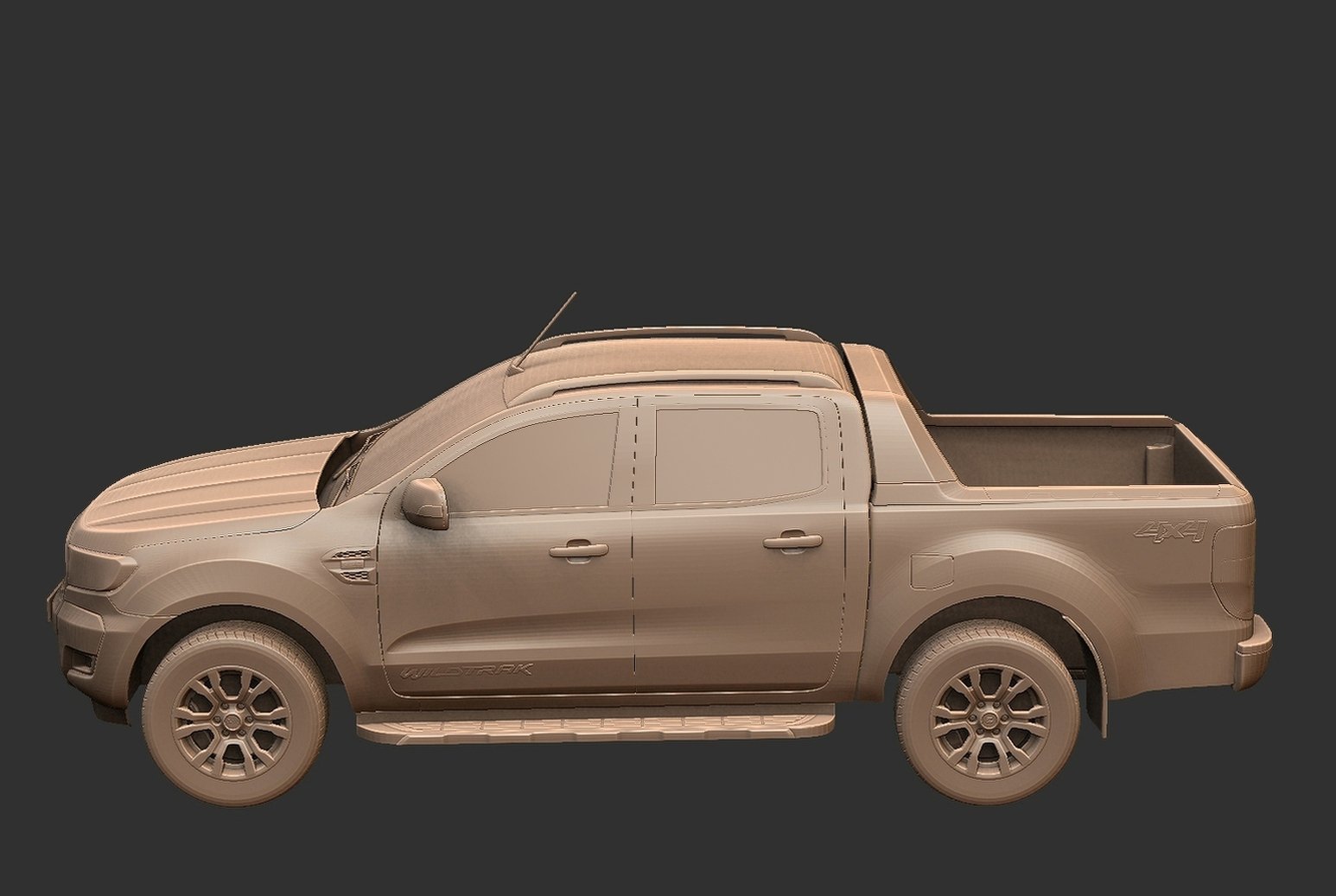 Ford Ranger Wildtrak Double Cab 2016 STL 3D Print Model