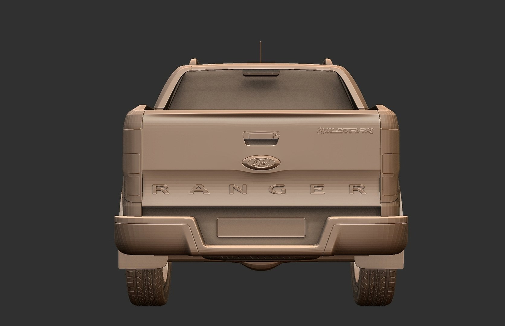 Ford Ranger Wildtrak Double Cab 2016 STL 3D Print Model