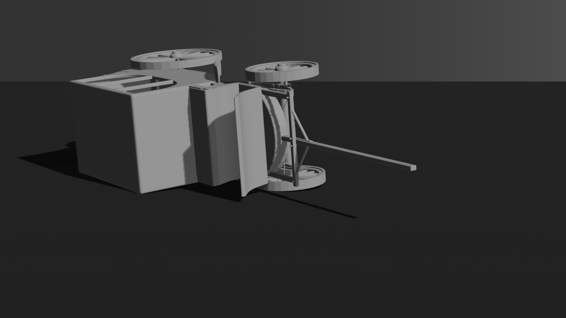 Horse-Drawn Carriage V2 STL 3D Print Model