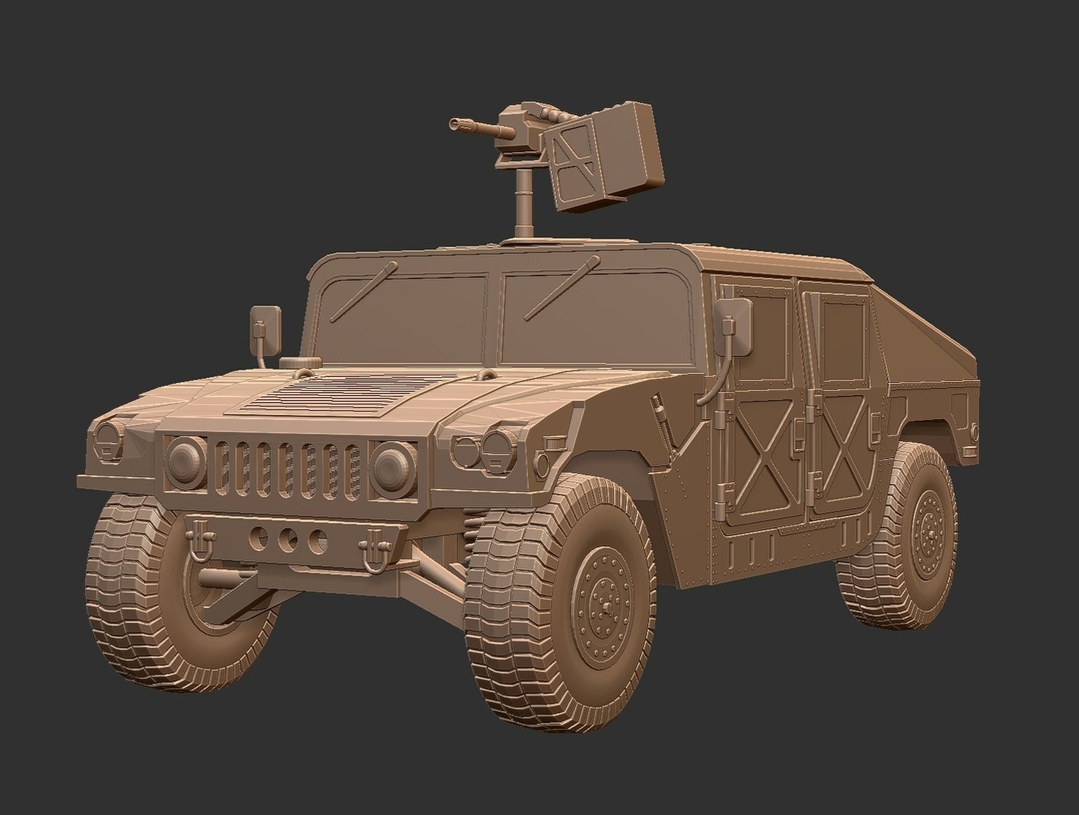 AM General HMMWV M1025 Military Police STL 3D Print Model