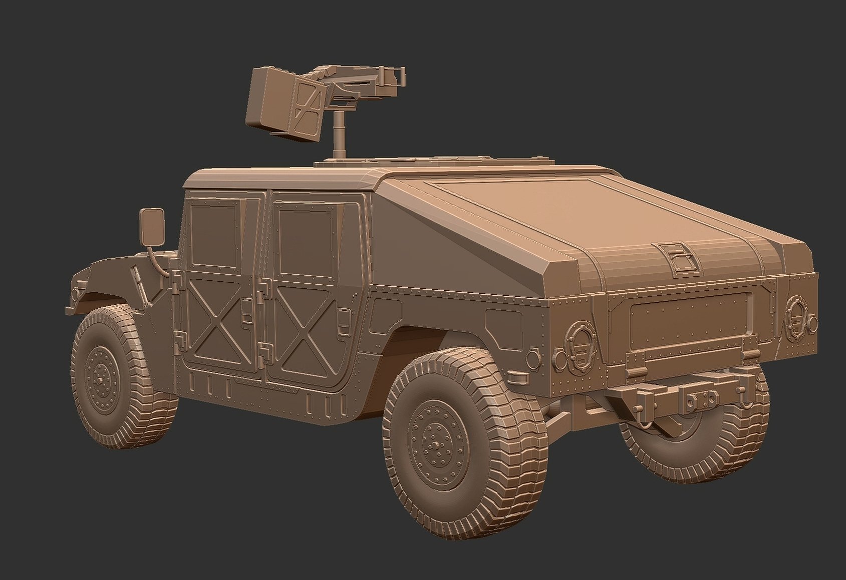 AM General HMMWV M1025 Military Police STL 3D Print Model