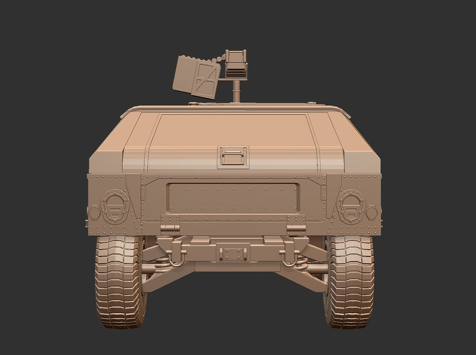 AM General HMMWV M1025 Military Police STL 3D Print Model
