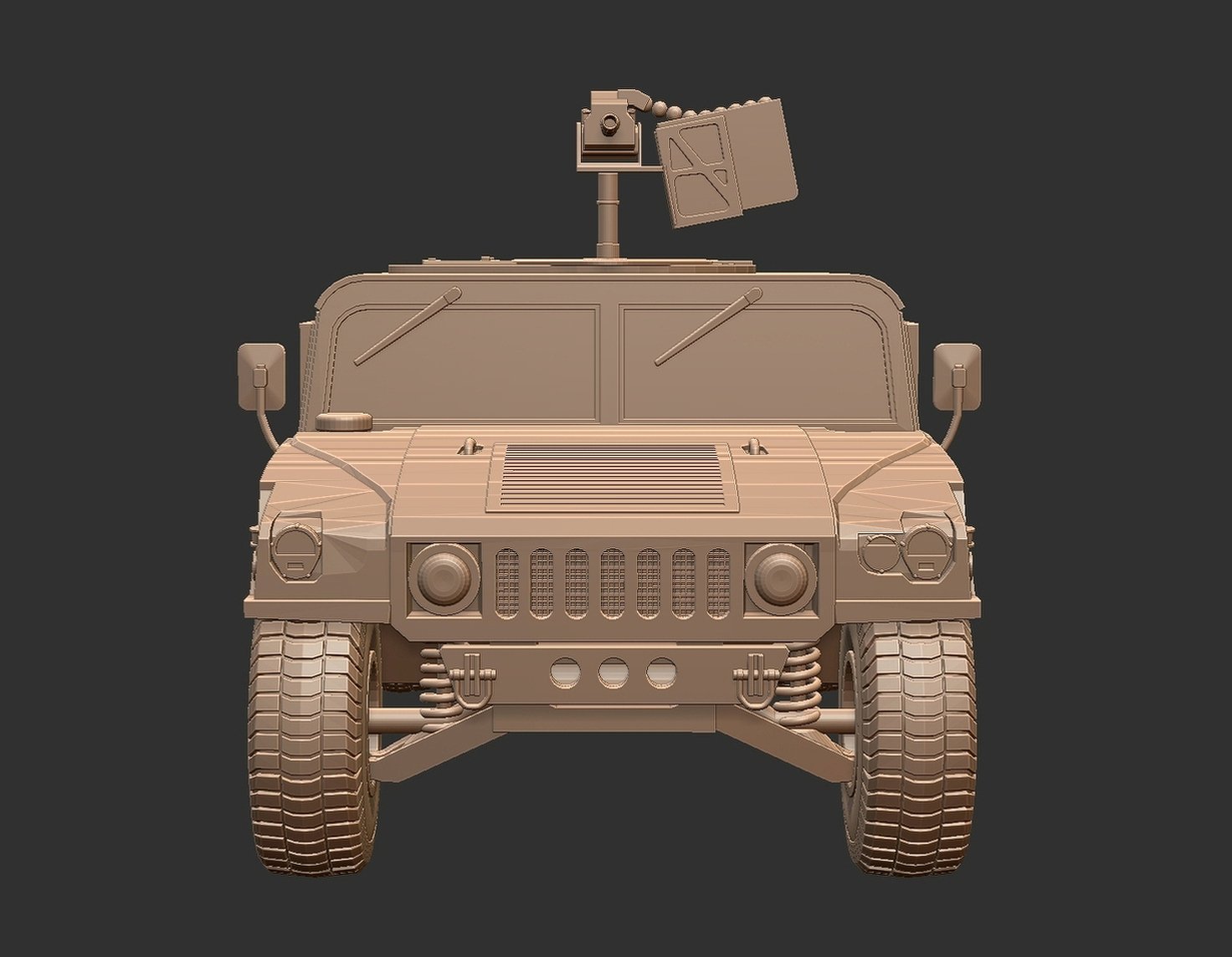 AM General HMMWV M1025 Military Police STL 3D Print Model
