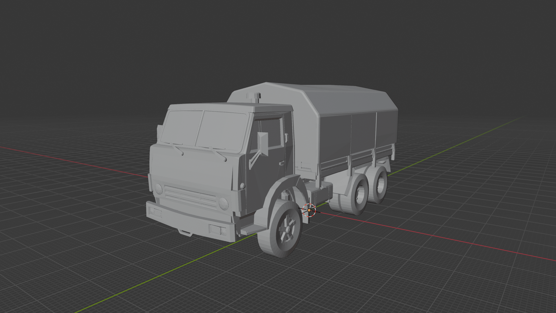 KAMAZ 5339 Military Cargo Truck STL 3D Print Model