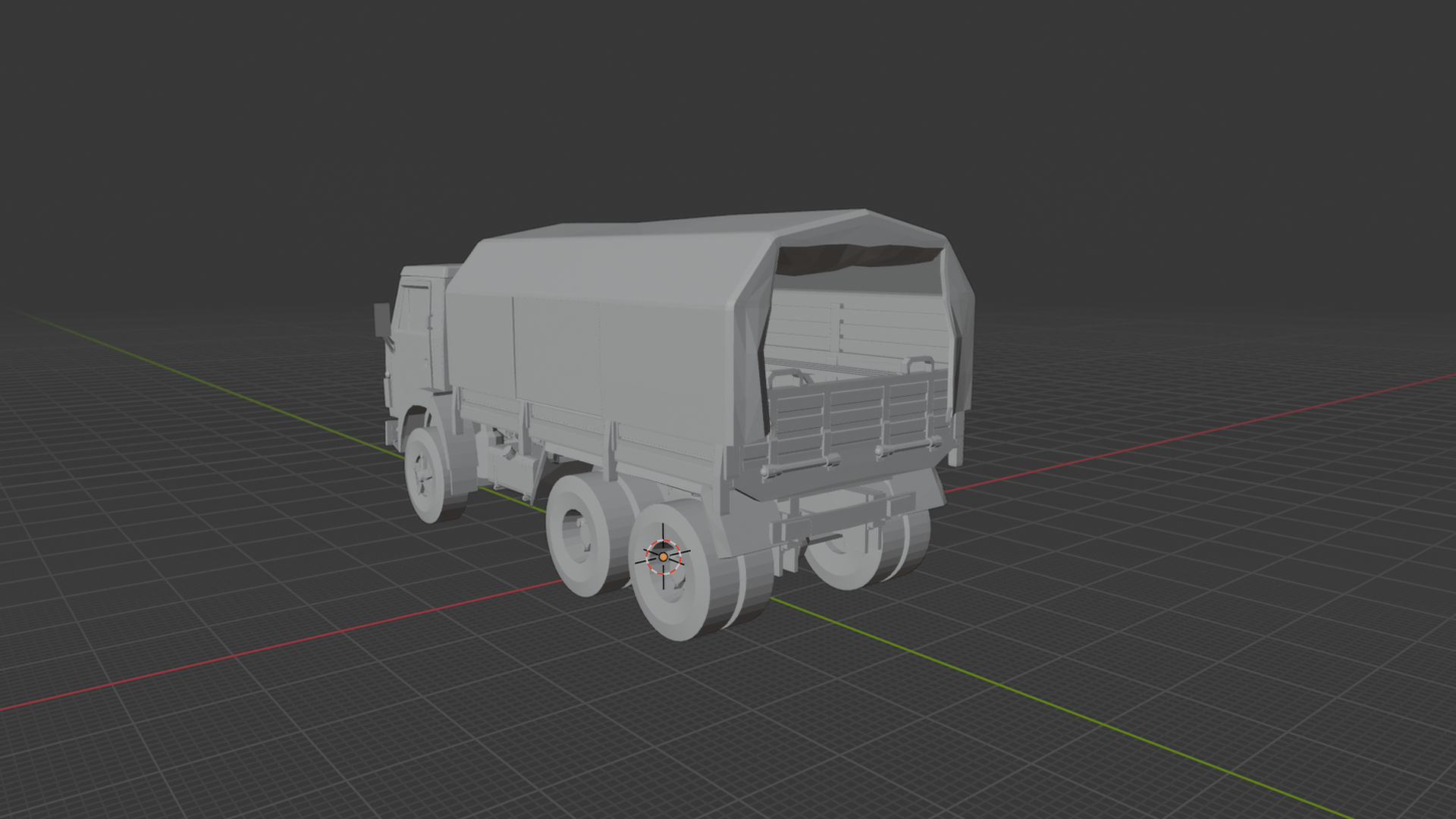 KAMAZ 5339 Military Cargo Truck STL 3D Print Model