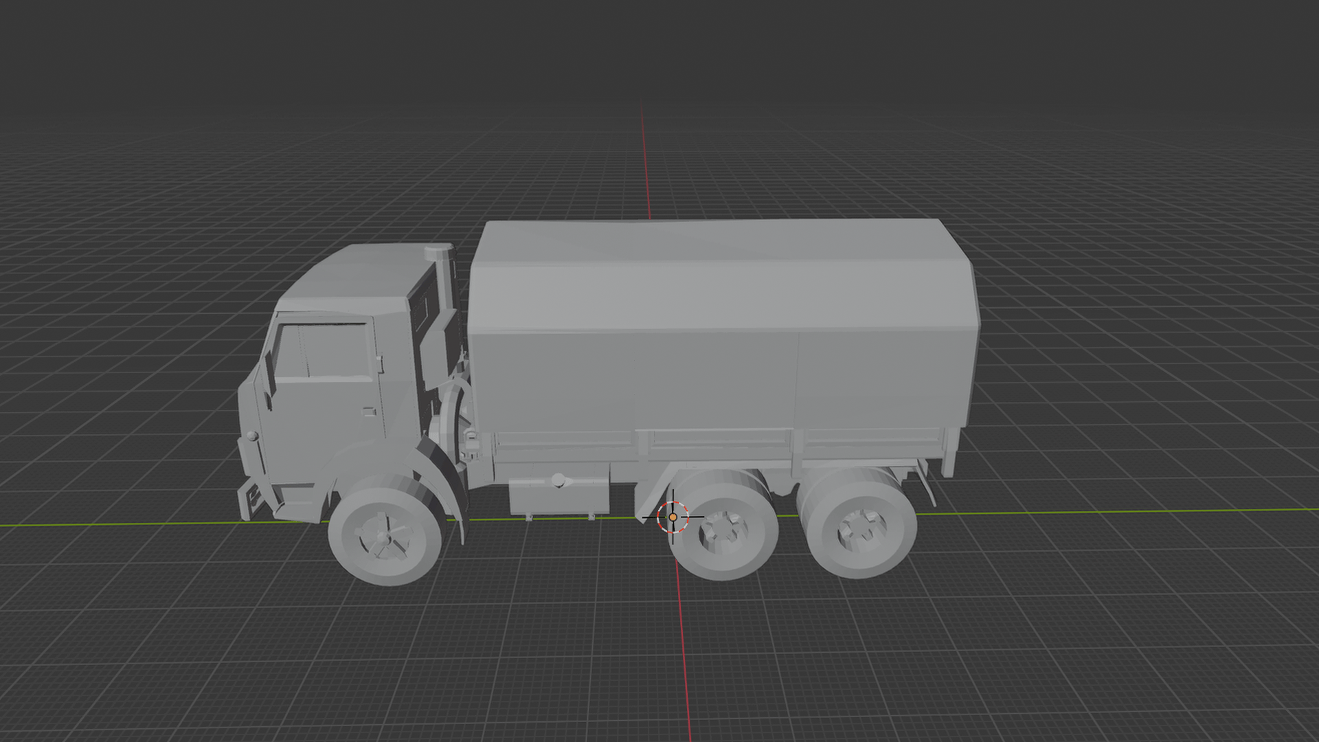 KAMAZ 5339 Military Cargo Truck STL 3D Print Model