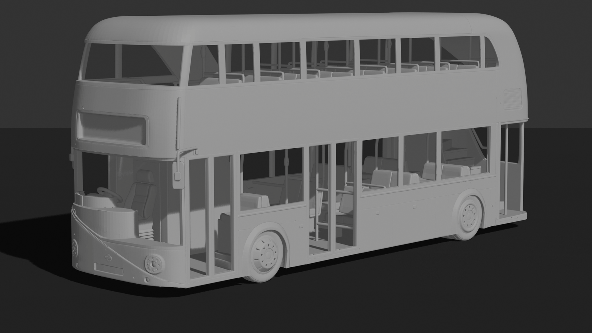 New Routemaster London Double Decker Bus STL 3D Print Model