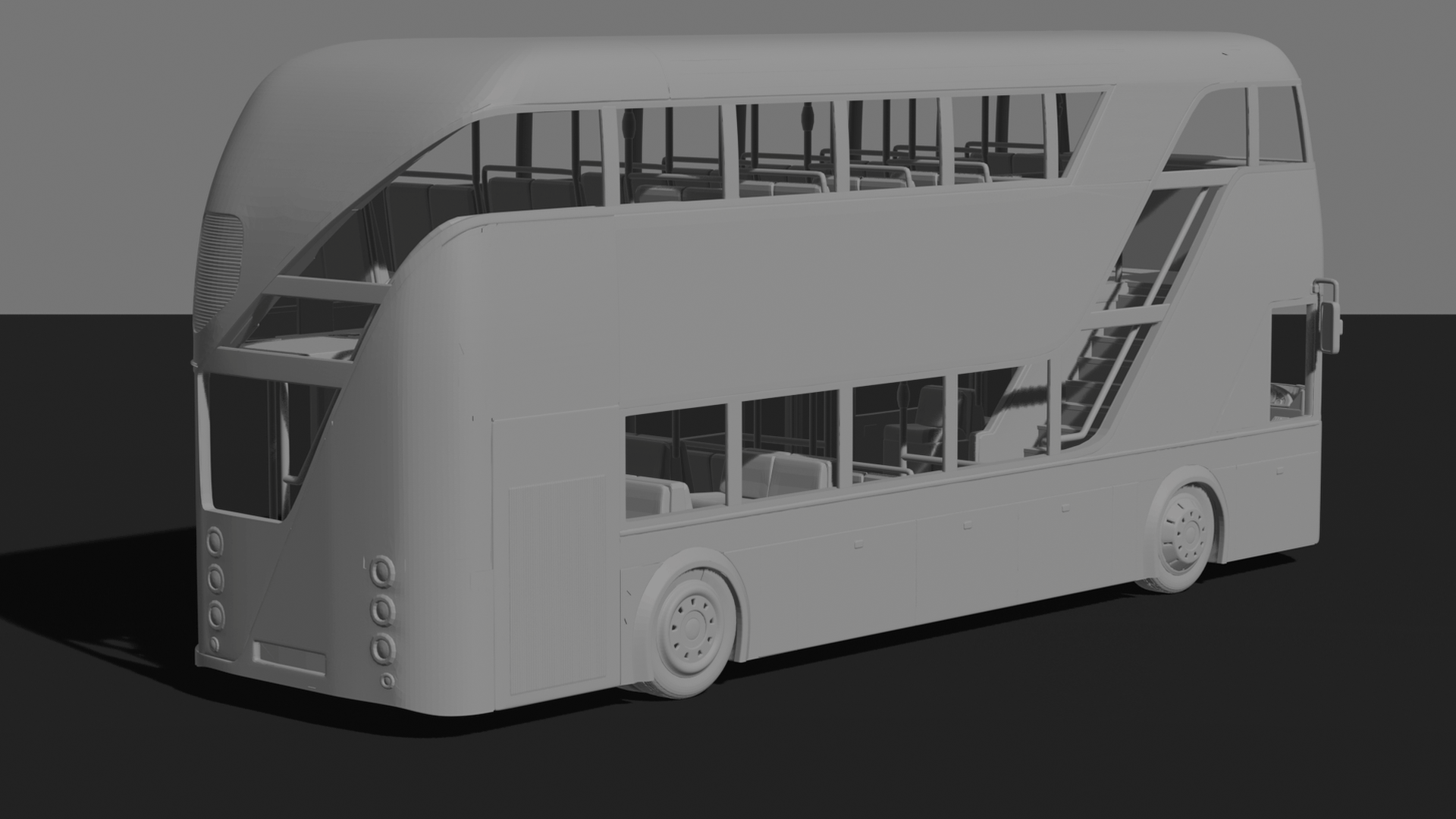 New Routemaster London Double Decker Bus STL 3D Print Model