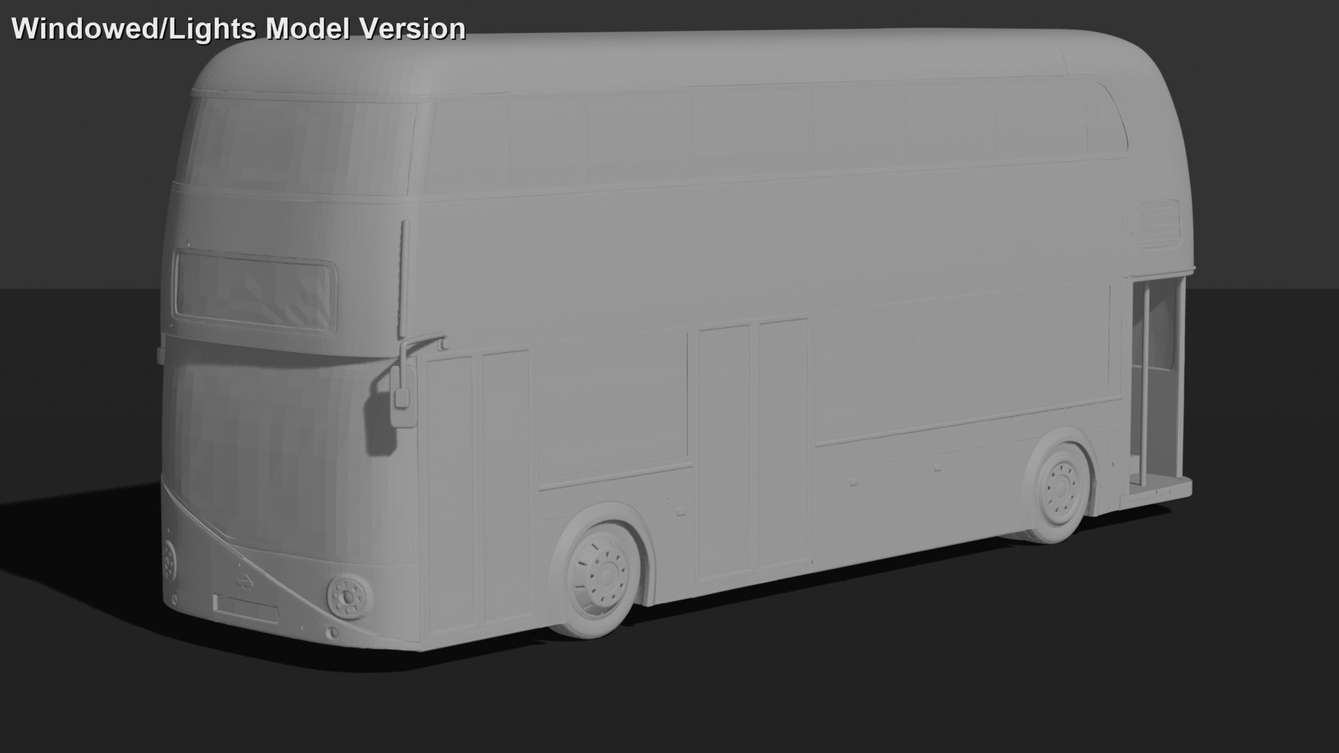New Routemaster London Double Decker Bus STL 3D Print Model