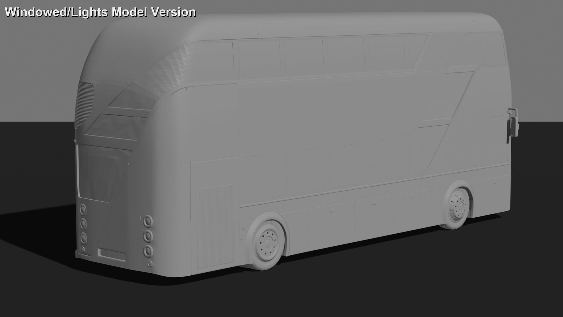 New Routemaster London Double Decker Bus STL 3D Print Model