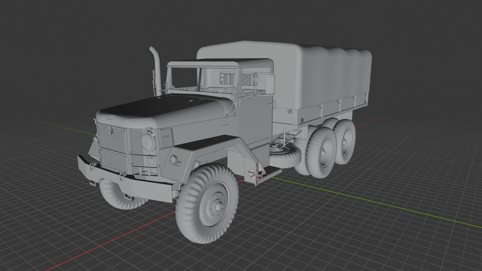 AM General M35 Military Cargo Truck STL 3D Print Model