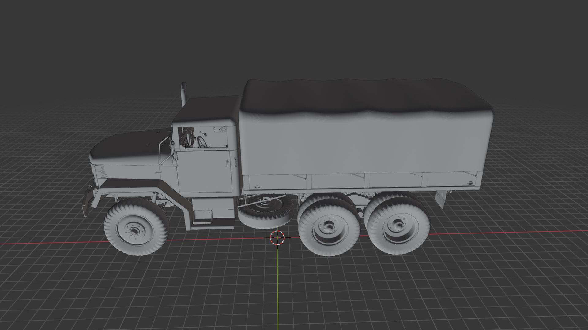 AM General M35 Military Cargo Truck STL 3D Print Model