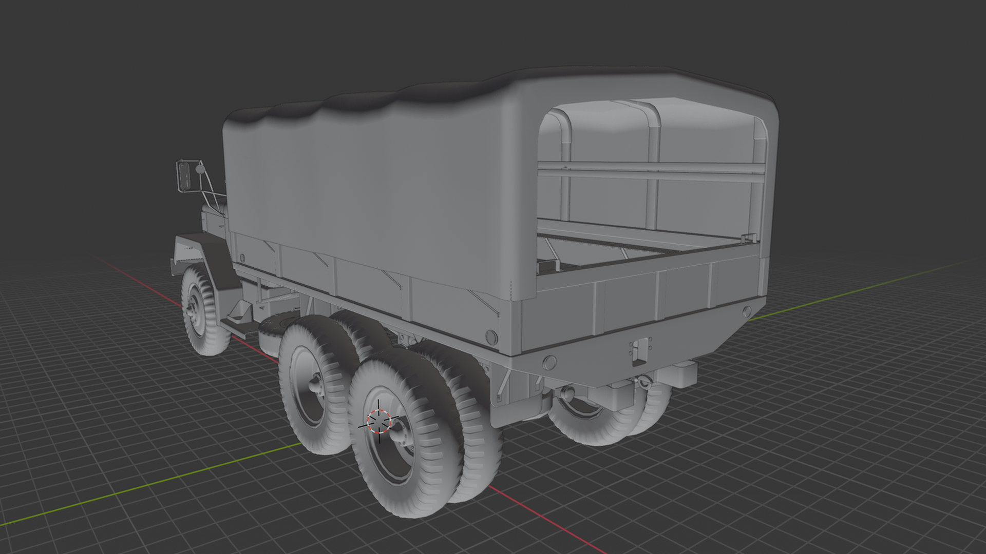 AM General M35 Military Cargo Truck STL 3D Print Model