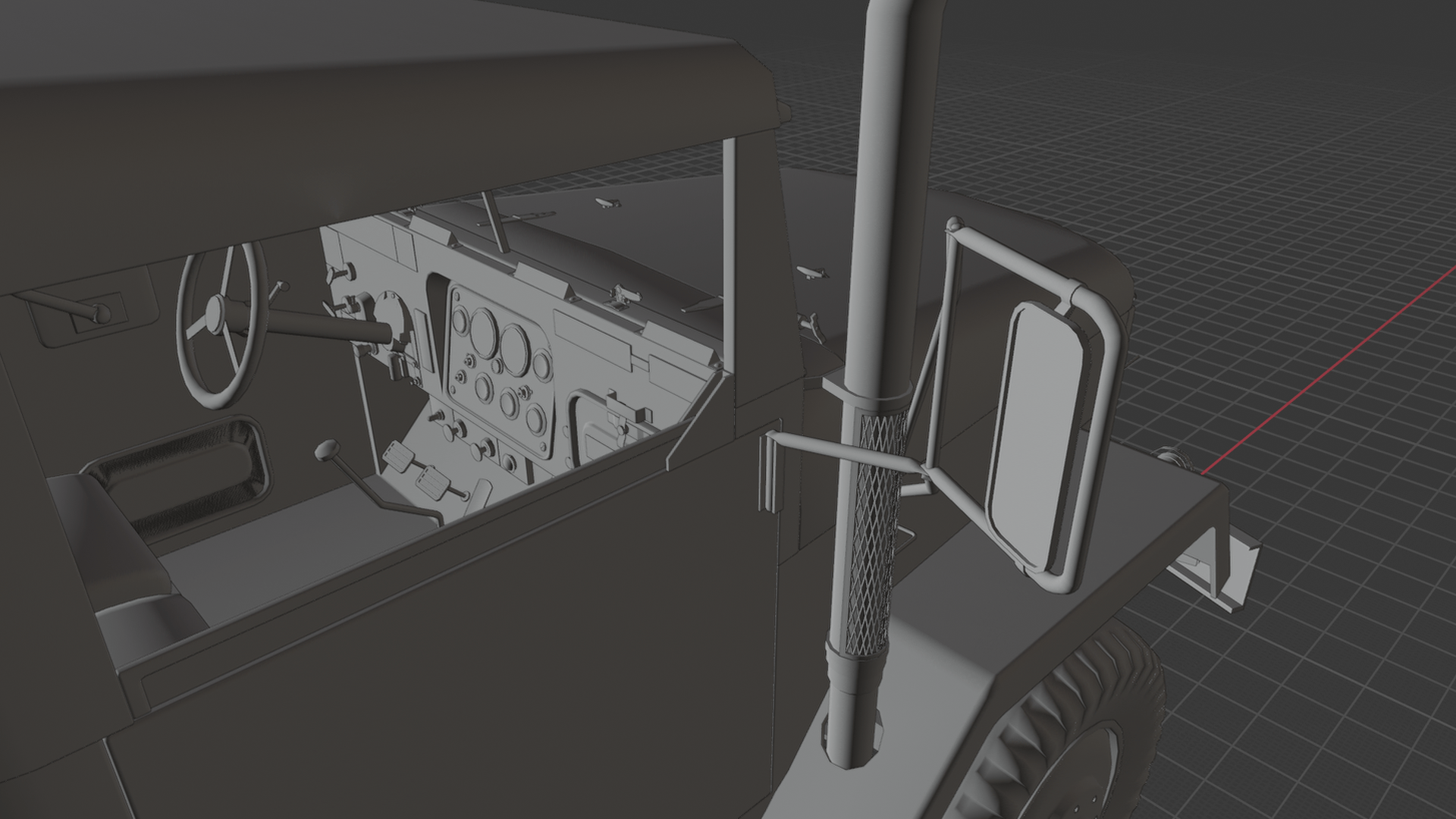 AM General M35 Military Cargo Truck STL 3D Print Model