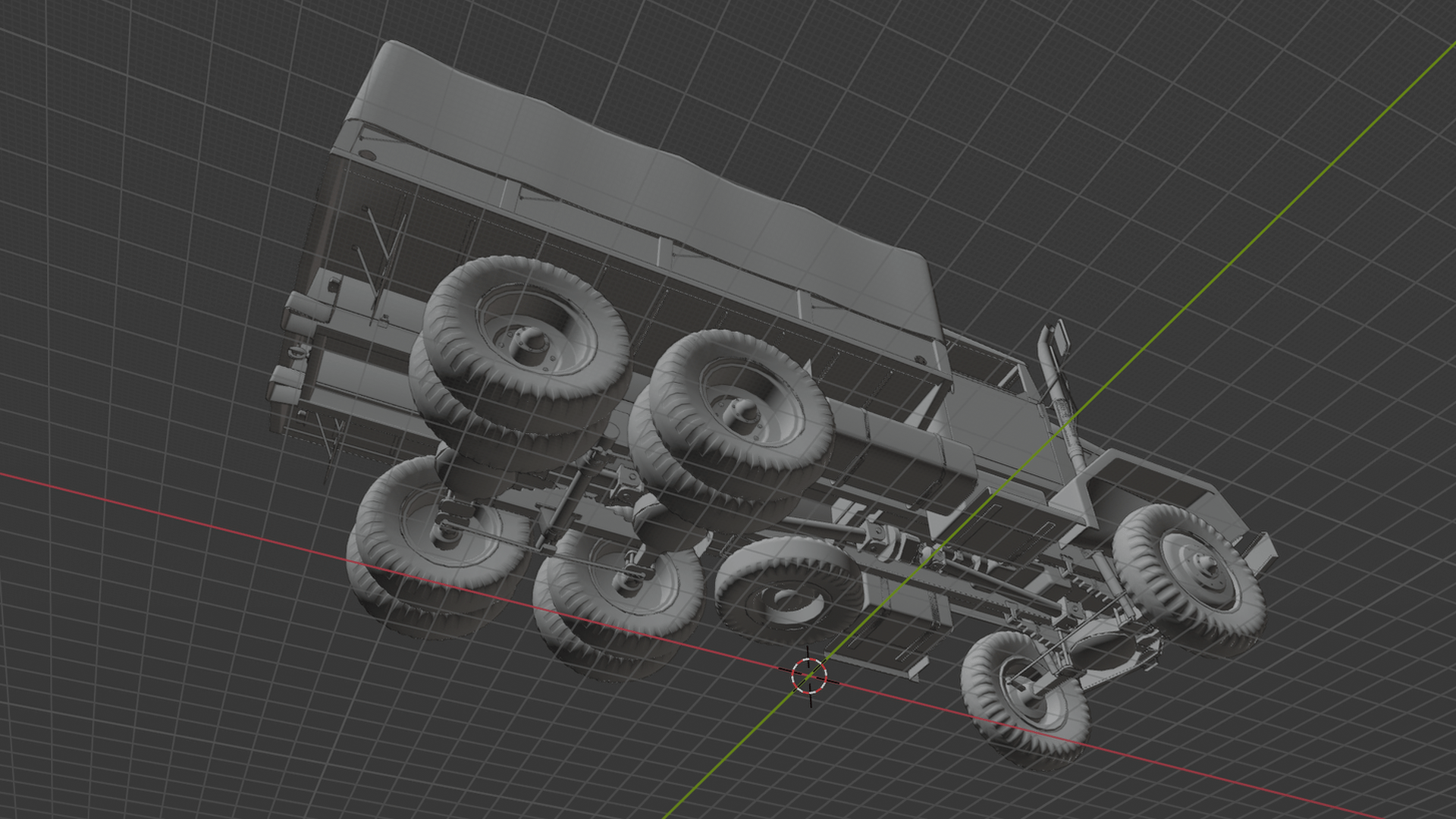 AM General M35 Military Cargo Truck STL 3D Print Model