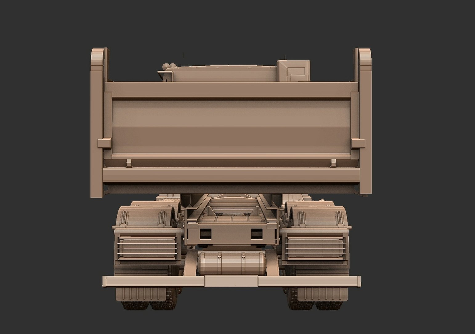 Mercedes-Benz Actros 2644 Tipper STL 3D Print Model
