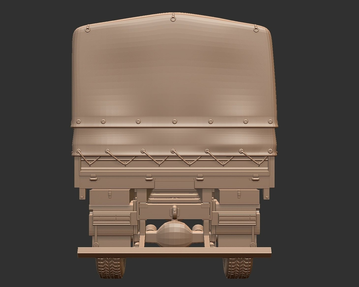 Mercedes-Benz Axor 1828A Military Truck STL 3D Print Model
