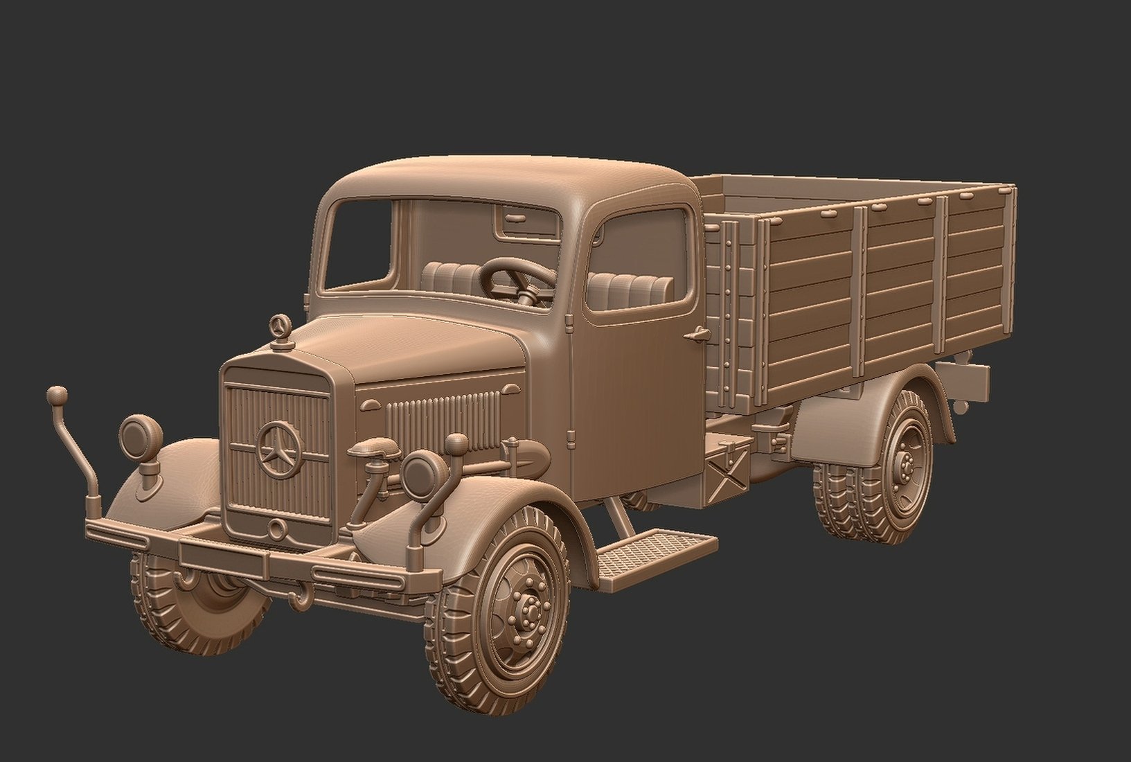 Mercedes-Benz L3000 STL 3D Print Model