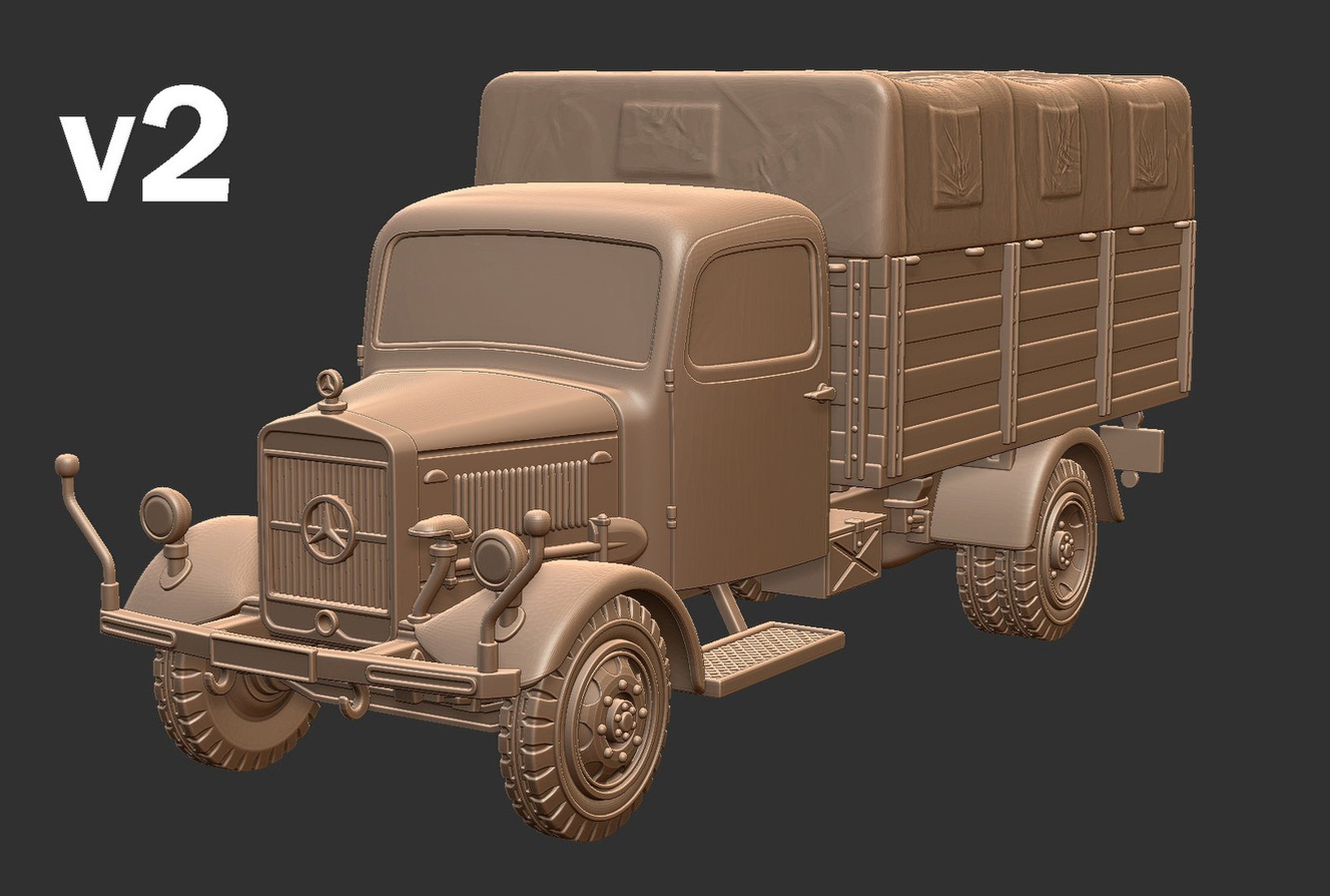 Mercedes-Benz L3000 STL 3D Print Model