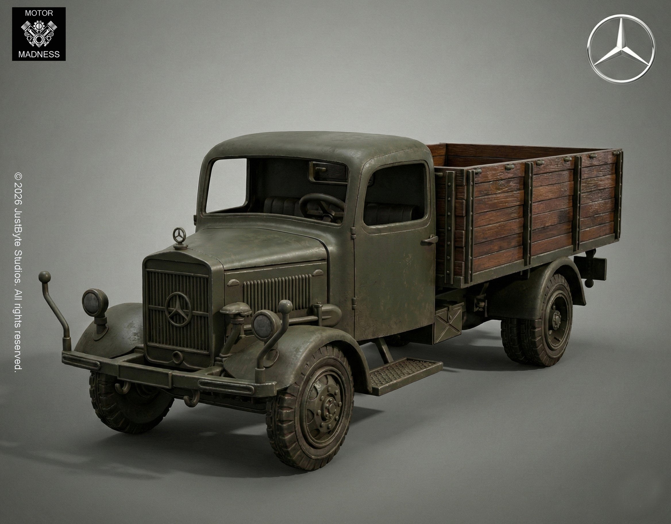 Mercedes-Benz L3000 STL 3D Print Model