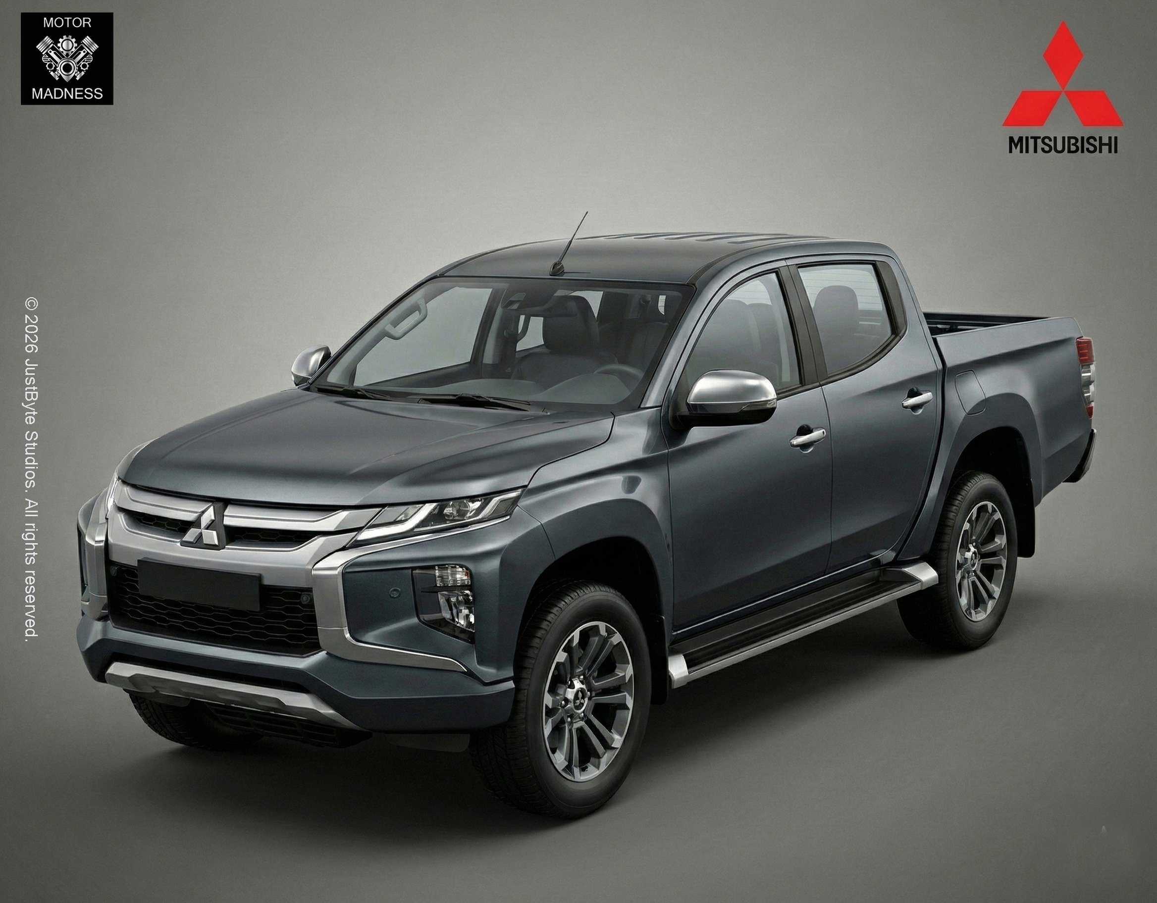Mitsubishi L200 Crew Cab 2019 STL 3D Print Model
