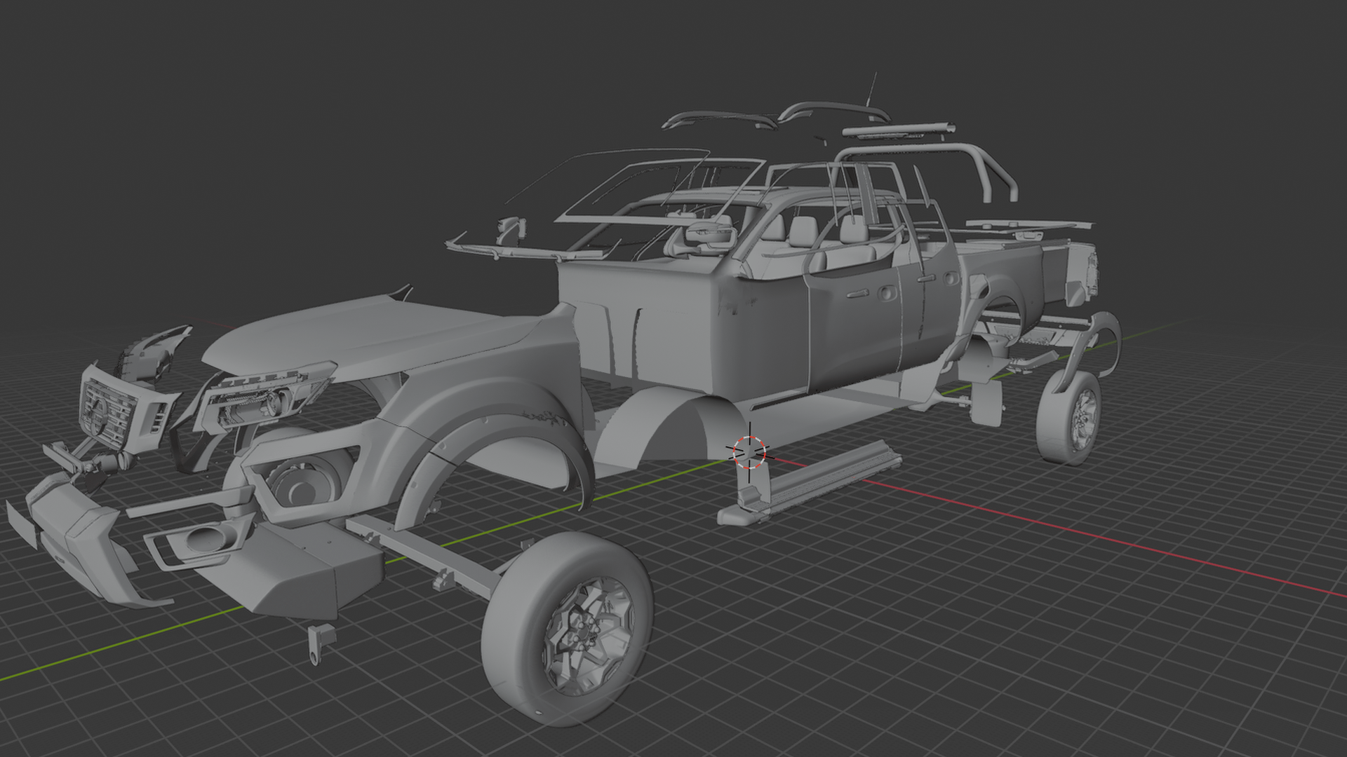 Nissan Navara N-Trek Warrior 2020 STL 3D Print Model