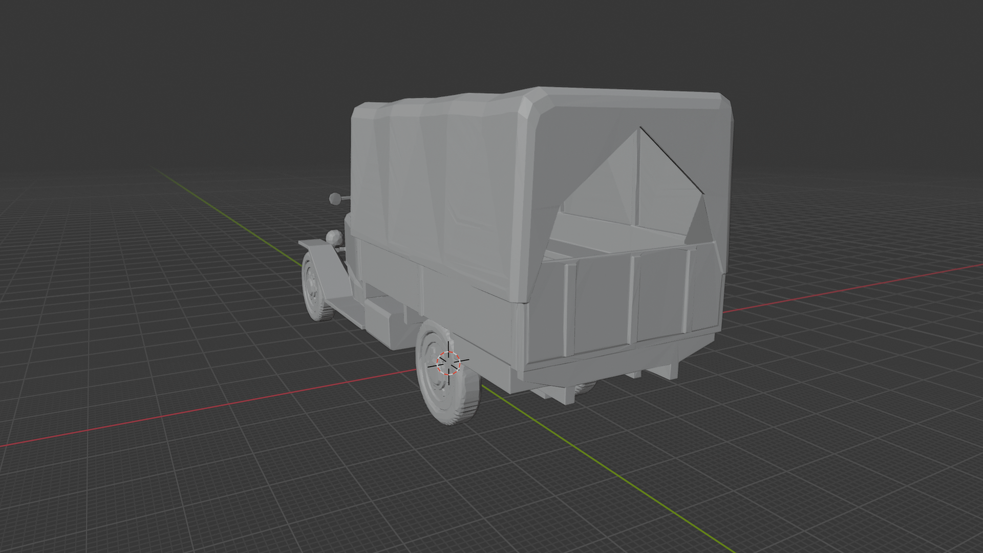 Polski Fiat 621 Military Truck STL 3D Print Model