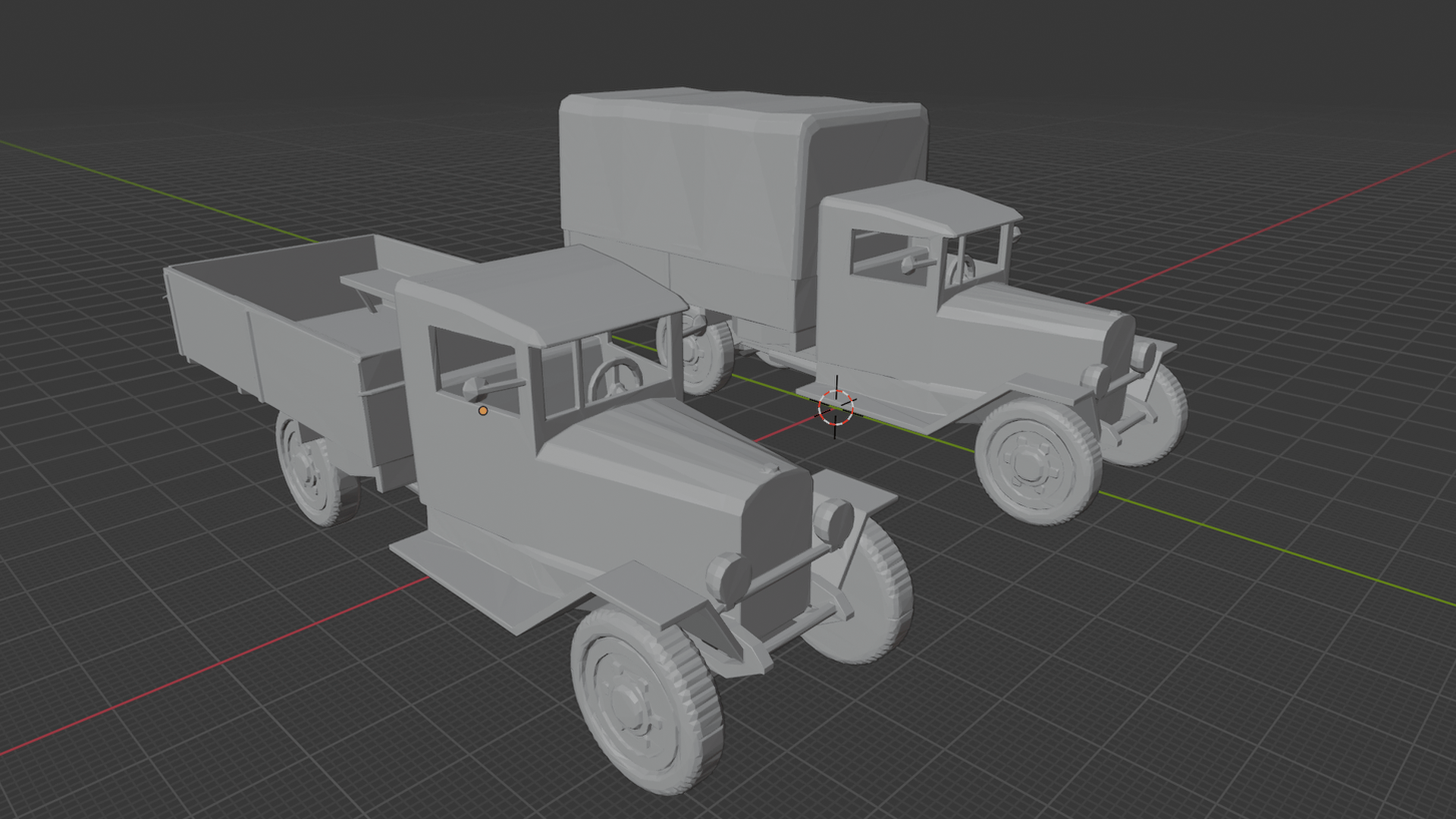 Polski Fiat 621 Military Truck STL 3D Print Model