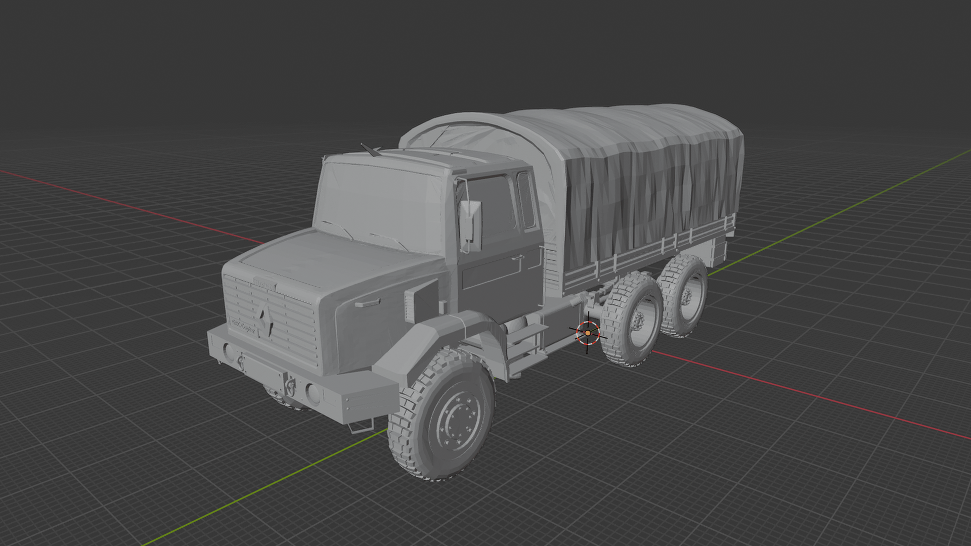 Renault GBC 180 6x6 Military Cargo Truck STL 3D Print Model