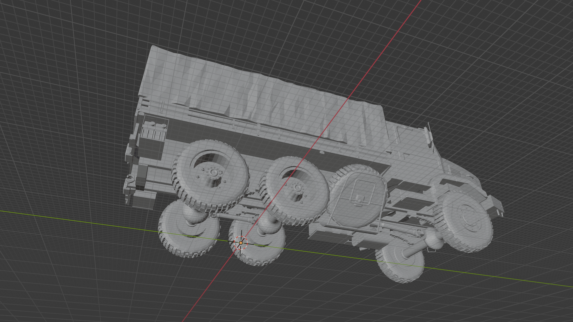 Renault GBC 180 6x6 Military Cargo Truck STL 3D Print Model