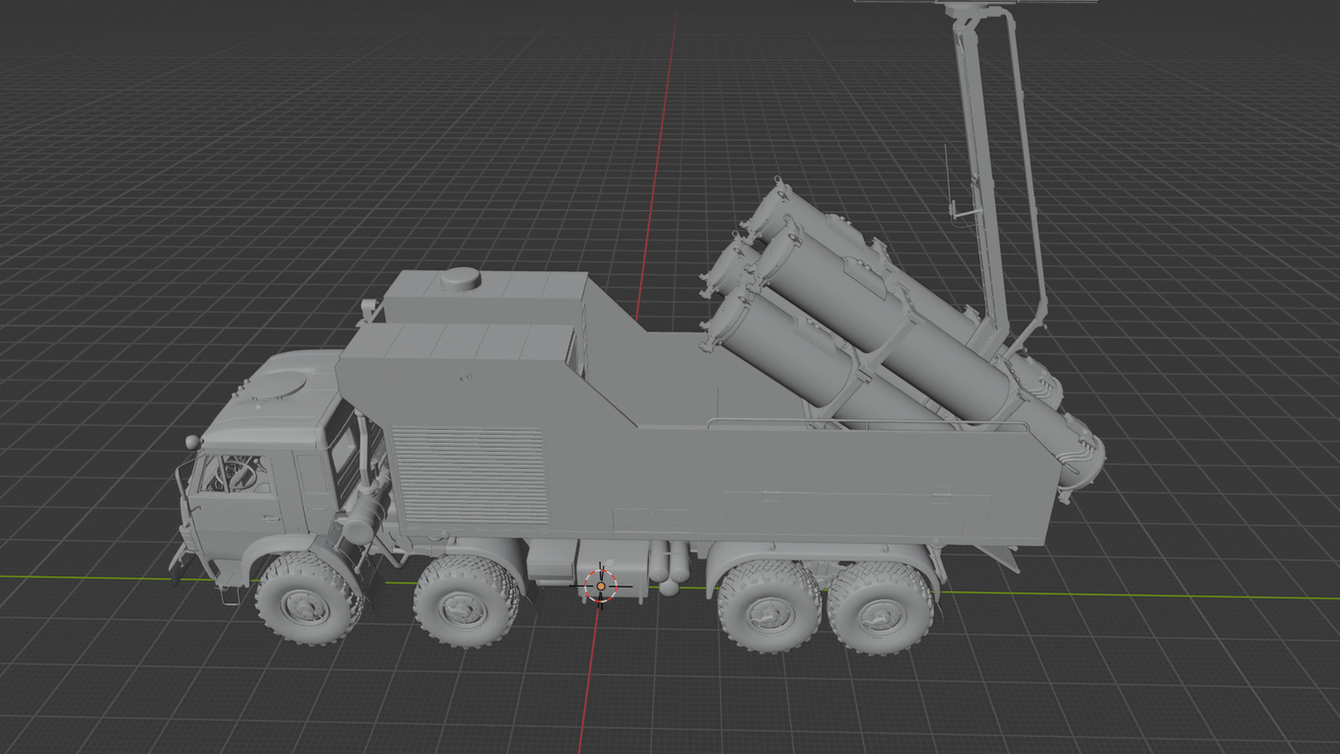 Rubezh-ME Coastal Defense Missile System STL 3D Print Model