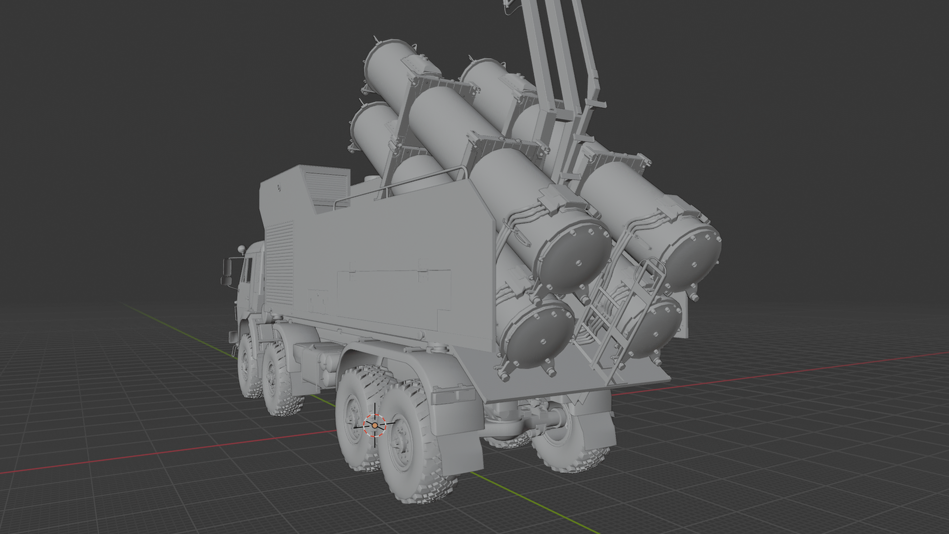 Rubezh-ME Coastal Defense Missile System STL 3D Print Model