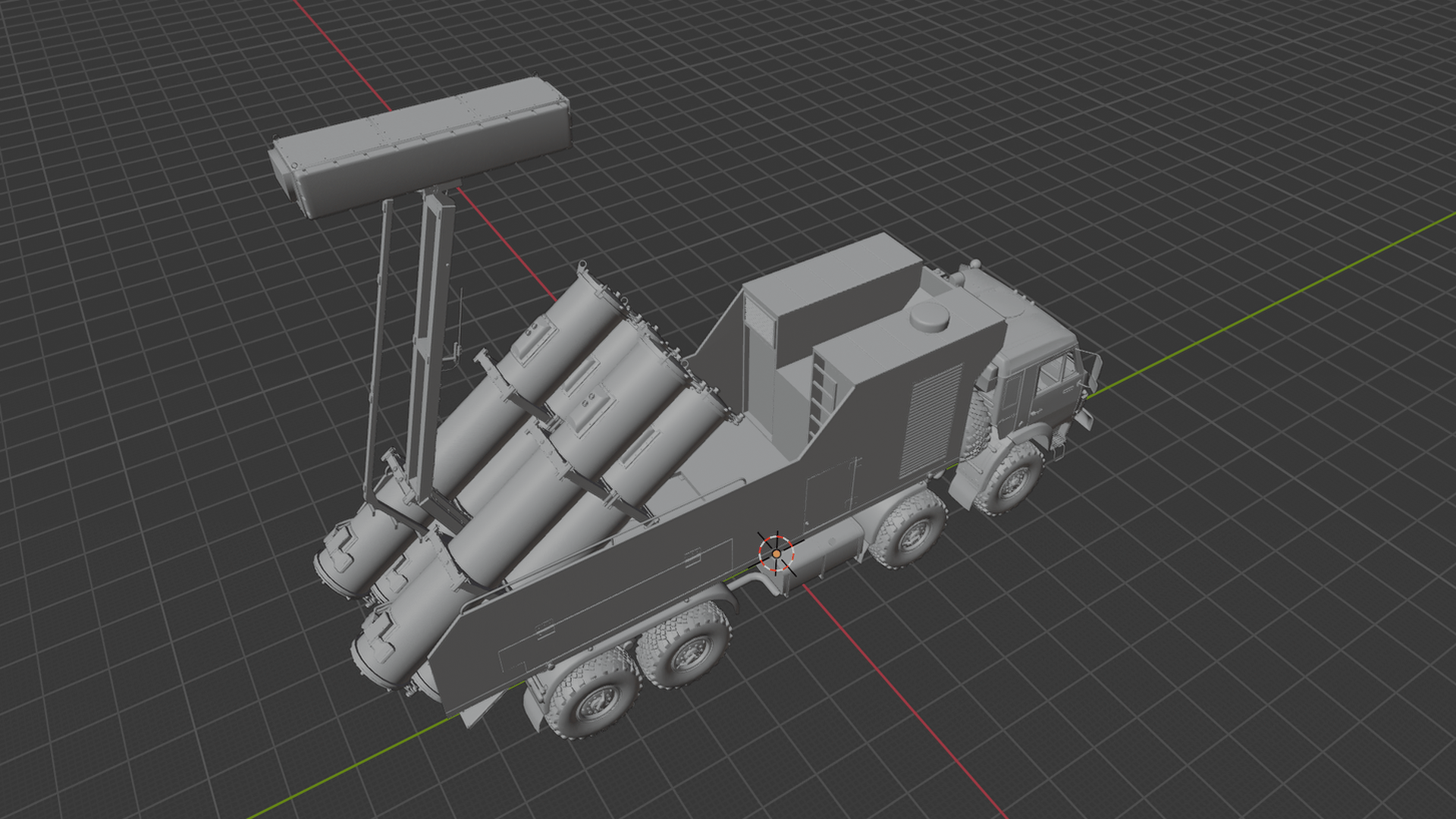 Rubezh-ME Coastal Defense Missile System STL 3D Print Model