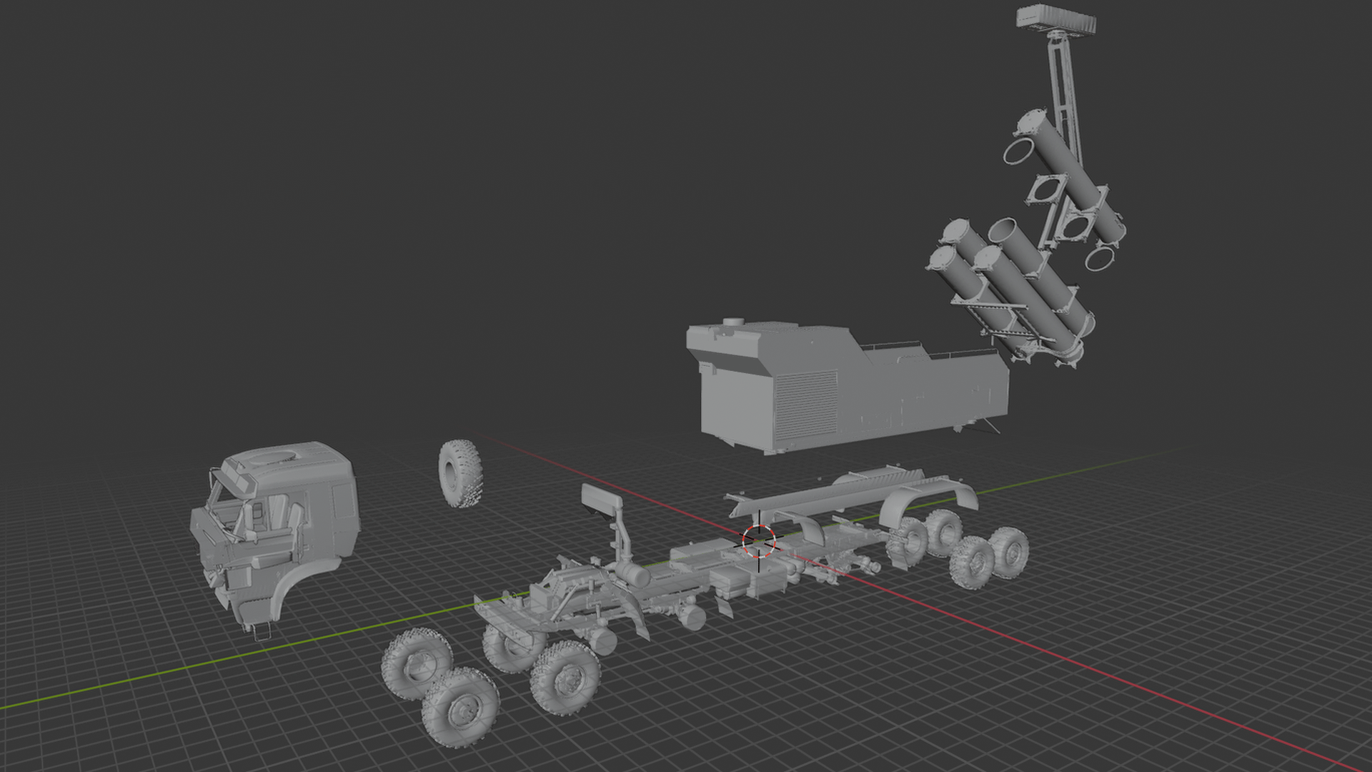 Rubezh-ME Coastal Defense Missile System STL 3D Print Model