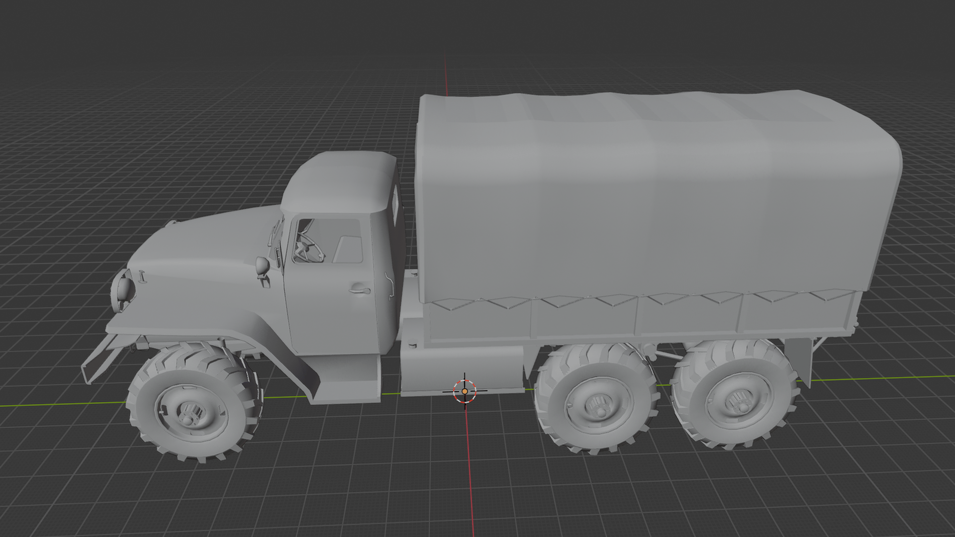 Ural 375D Military Truck STL 3D Print Model