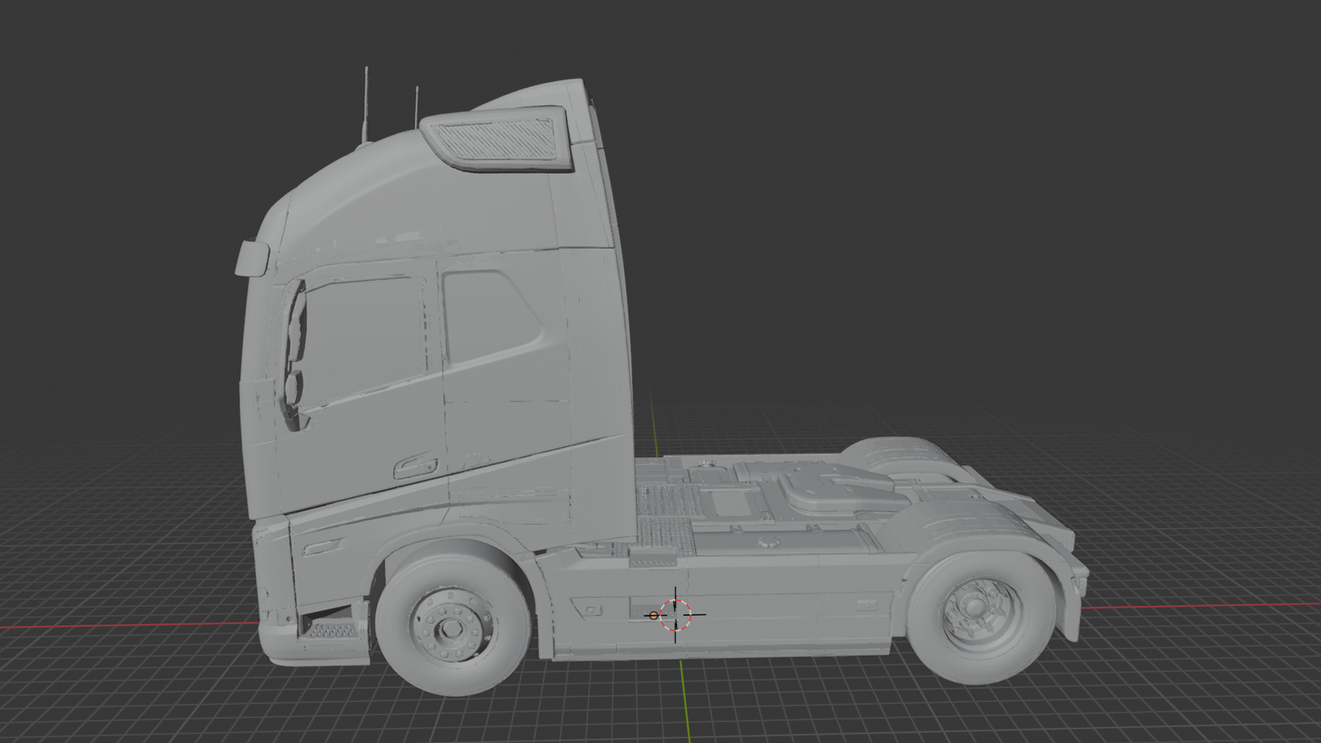 Volvo FH16 750 Semi Truck STL 3D Print Model